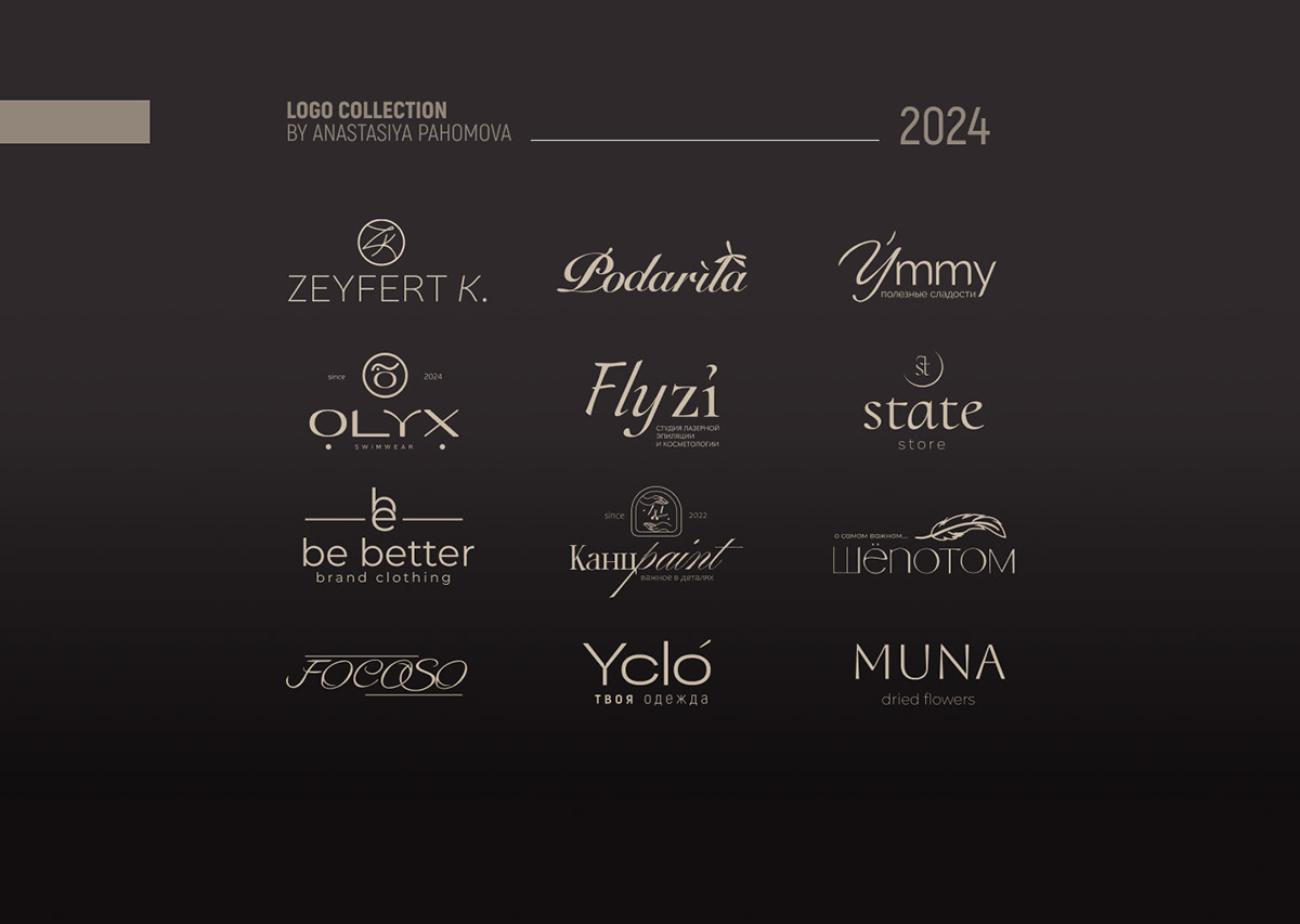 Logotype collection 2024 | Логофолио 2024 — Изображение №1 — Брендинг на Dprofile