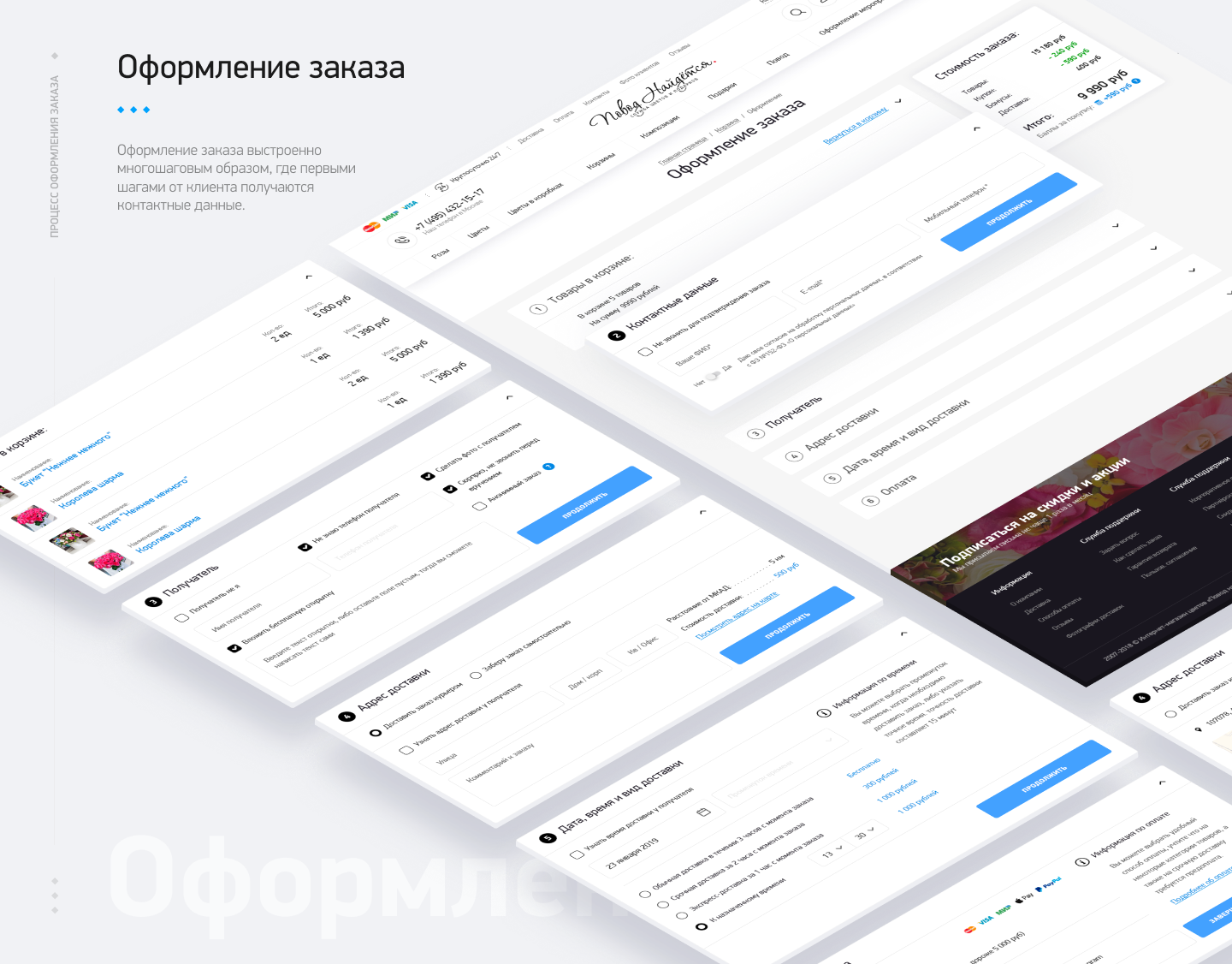 Студия флористики "Повод найдётся" — Изображение №11 — Интерфейсы, Брендинг, Графика на Dprofile