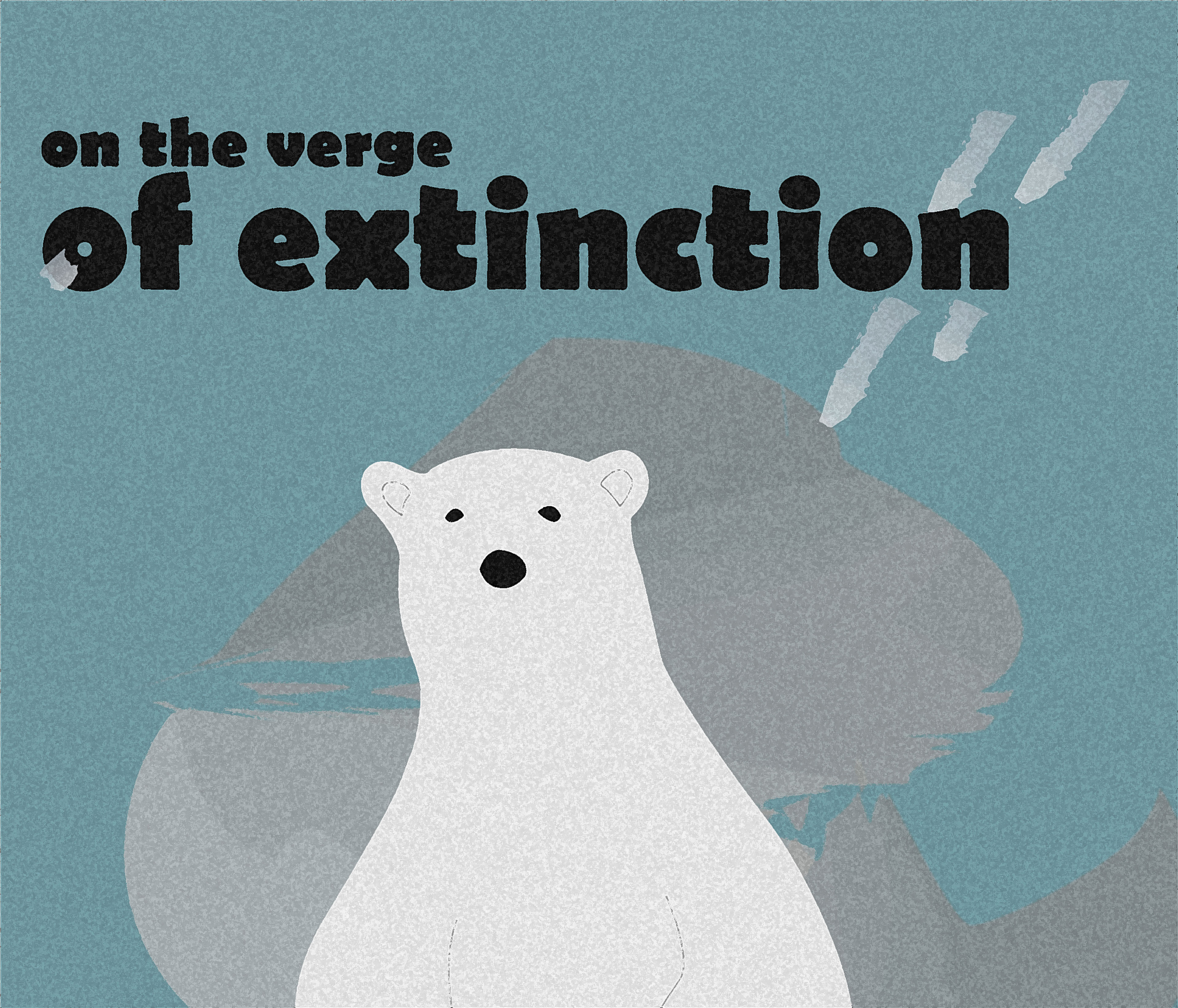 on the verge pf extinction. polar bear. — Изображение №1 — Иллюстрация на Dprofile