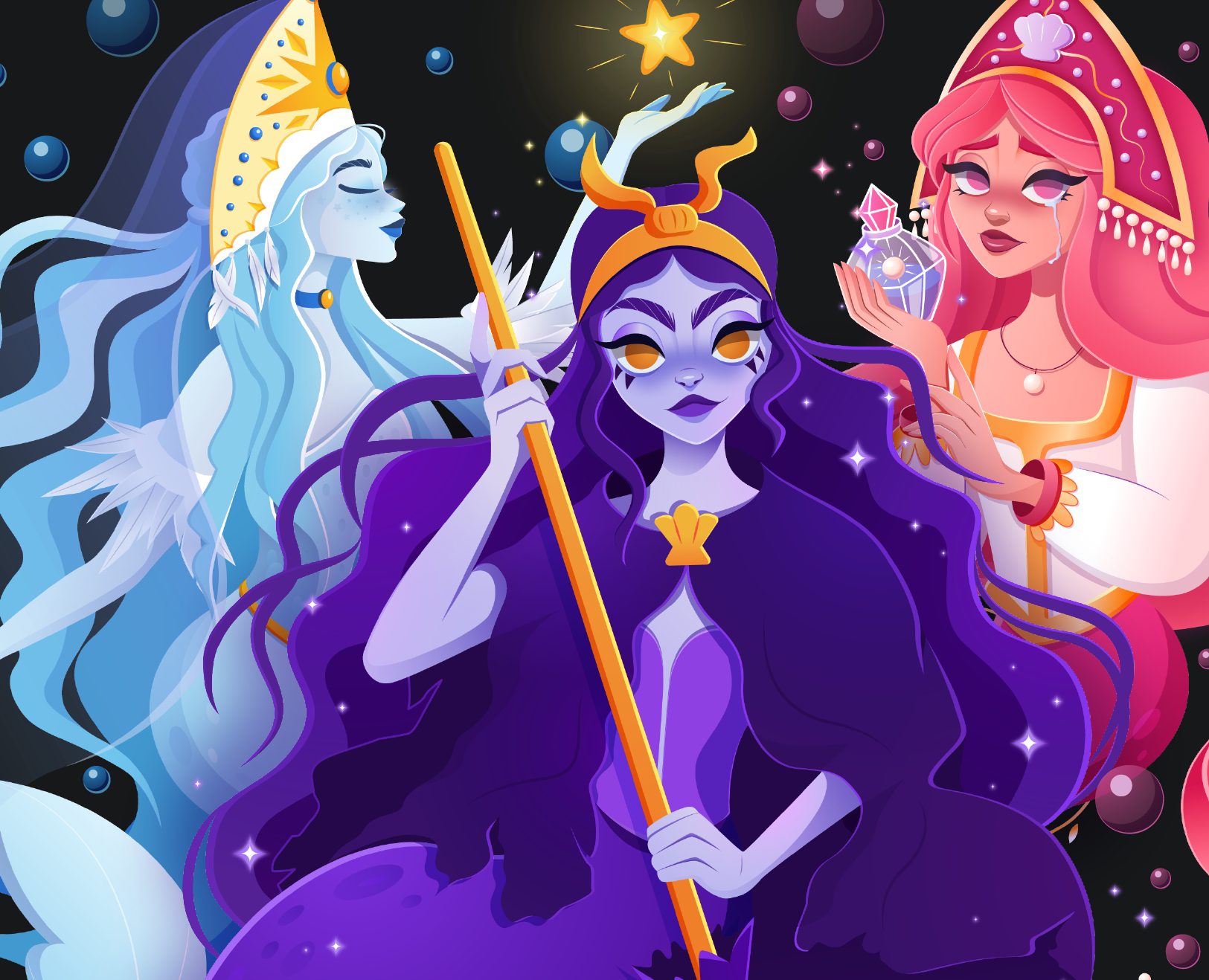 Mermay. Векторные сказки — Иллюстрация на Dprofile