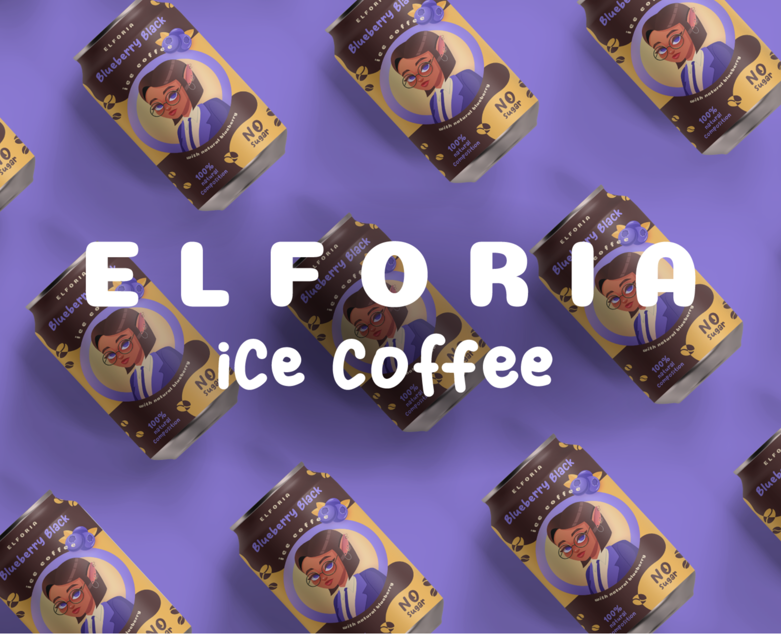 Ice Cofee. Упаковка. Холодный кофе Elforia на Dprofile