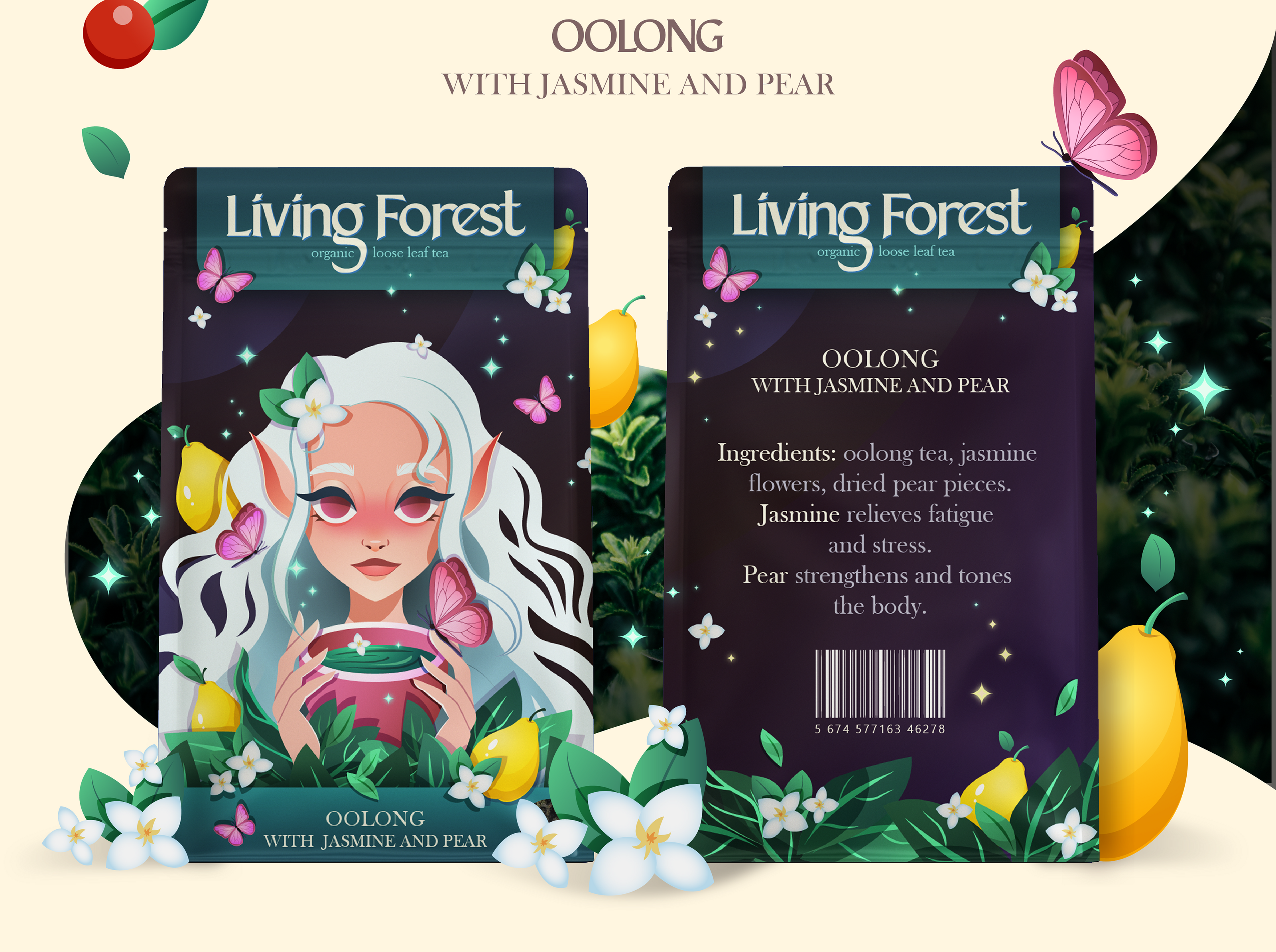 Tea Packaging Living Forest — Изображение №5 — Брендинг, Иллюстрация на Dprofile