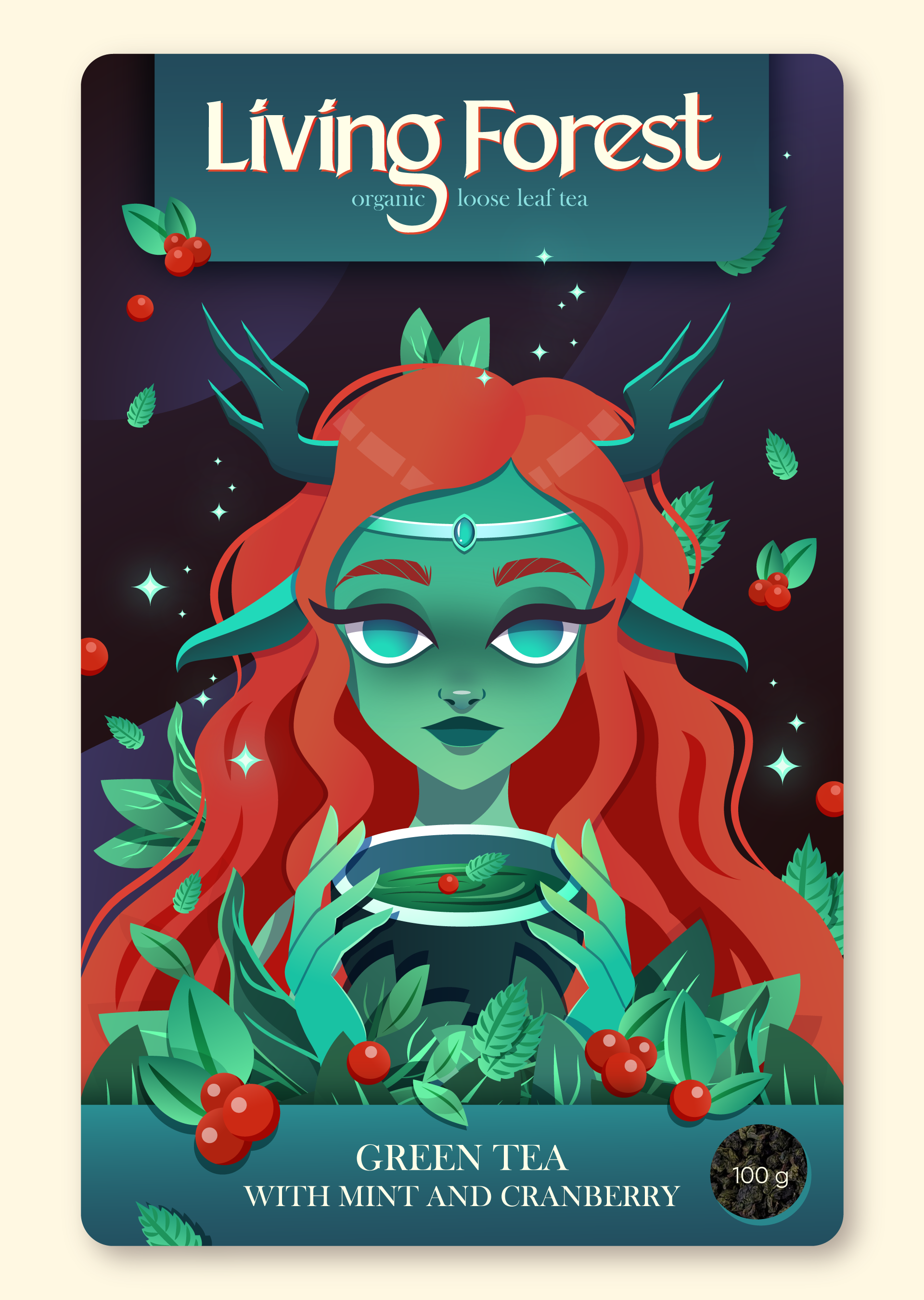 Tea Packaging Living Forest — Изображение №7 — Брендинг, Иллюстрация на Dprofile