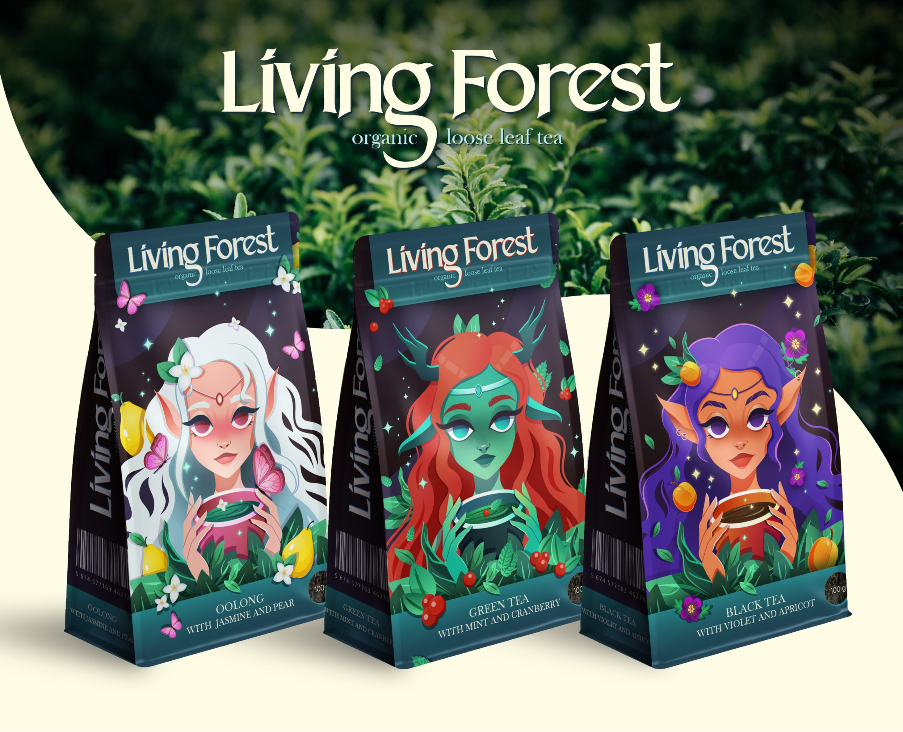 Tea Packaging Living Forest на Dprofile