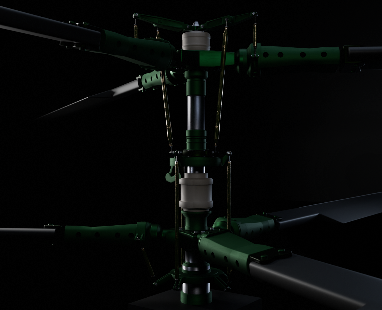 Coaxial rotor-type helicopter — 3D, Анимация, Промдизайн на Dprofile
