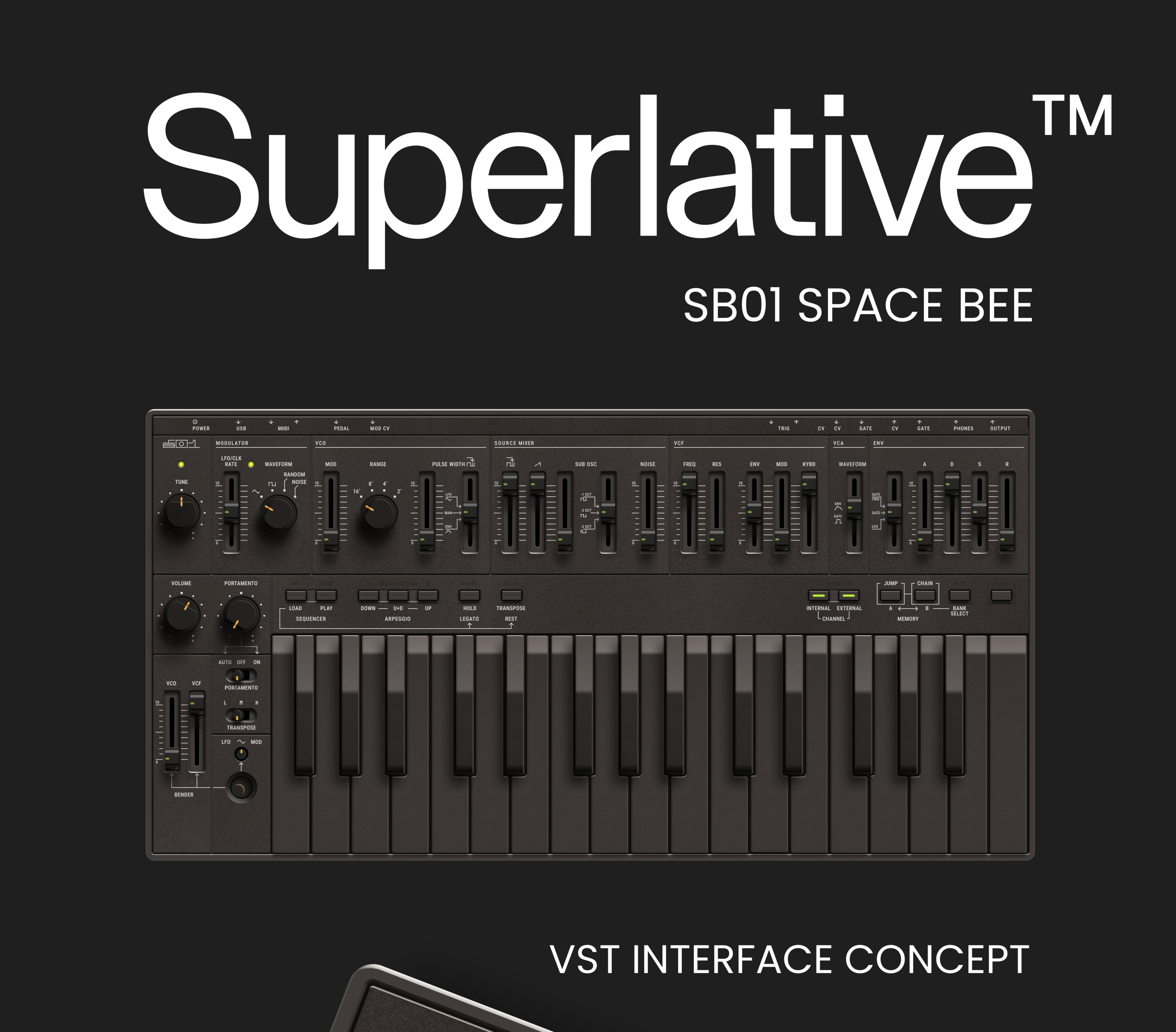 Superlative SB01 (space bee) - VST Interface Concept — Изображение №1 — Интерфейсы на Dprofile