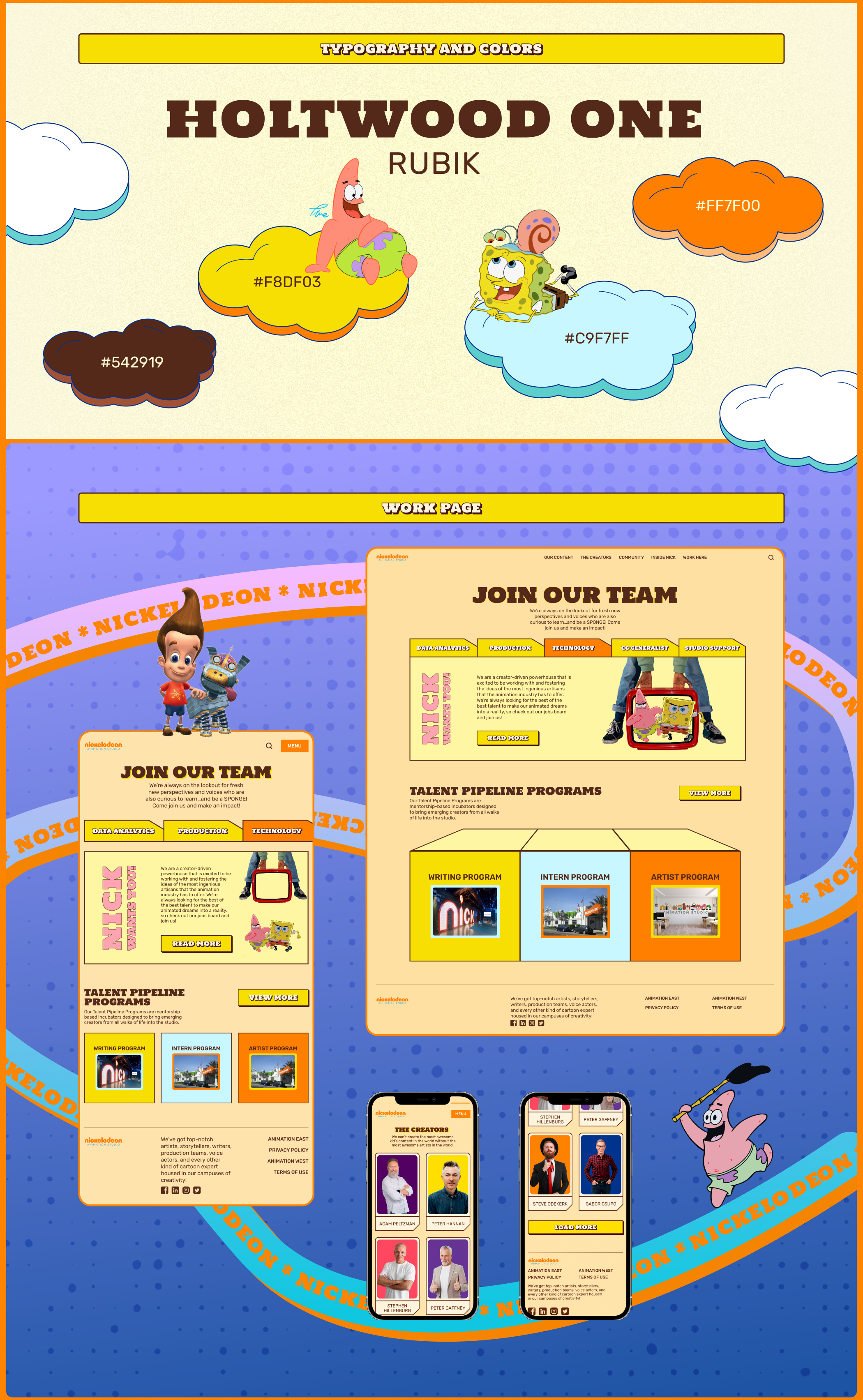 Nick Animation Studio | Corporate Website Redesign — Изображение №8 — Интерфейсы, Иллюстрация на Dprofile