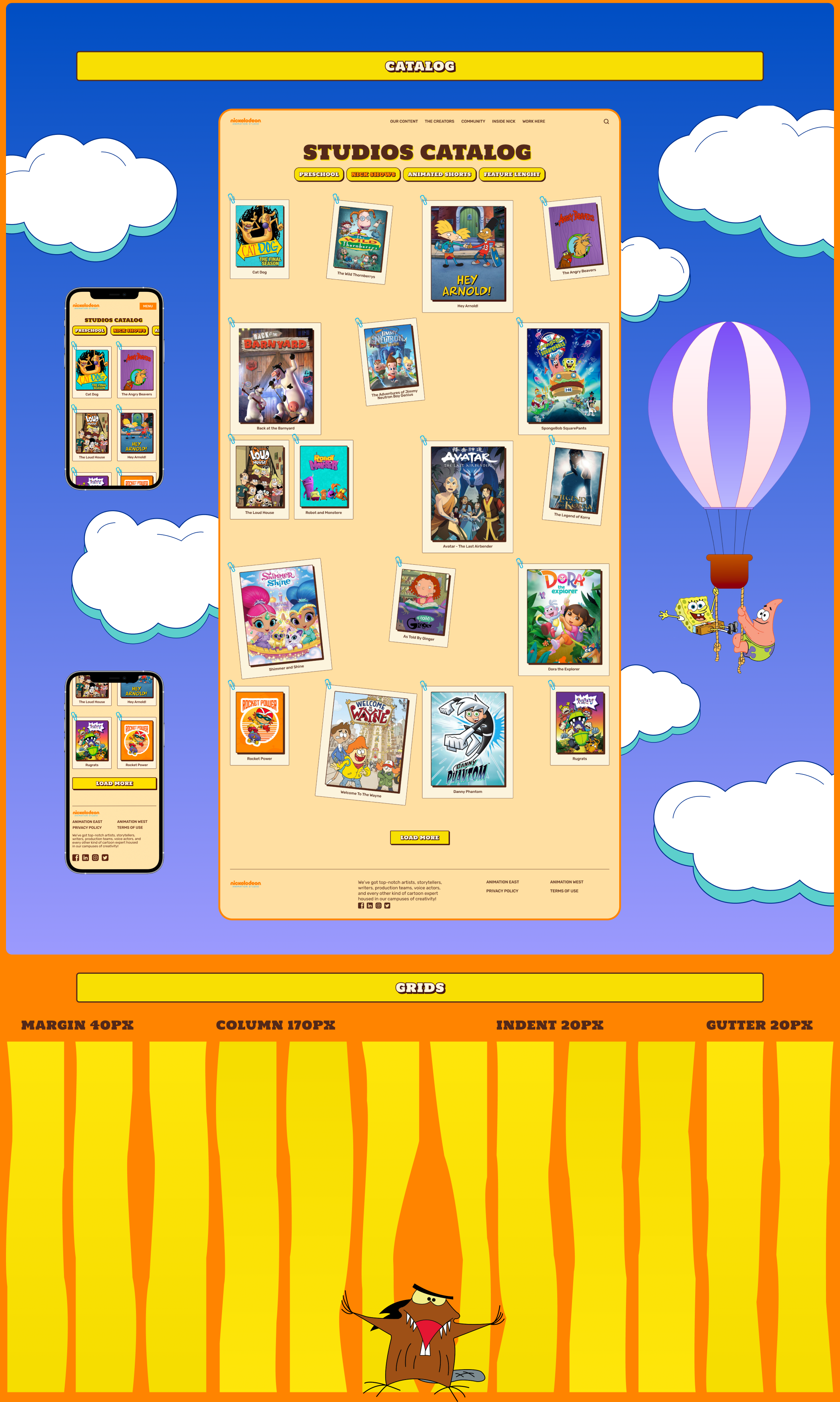 Nick Animation Studio | Corporate Website Redesign — Изображение №5 — Интерфейсы, Иллюстрация на Dprofile
