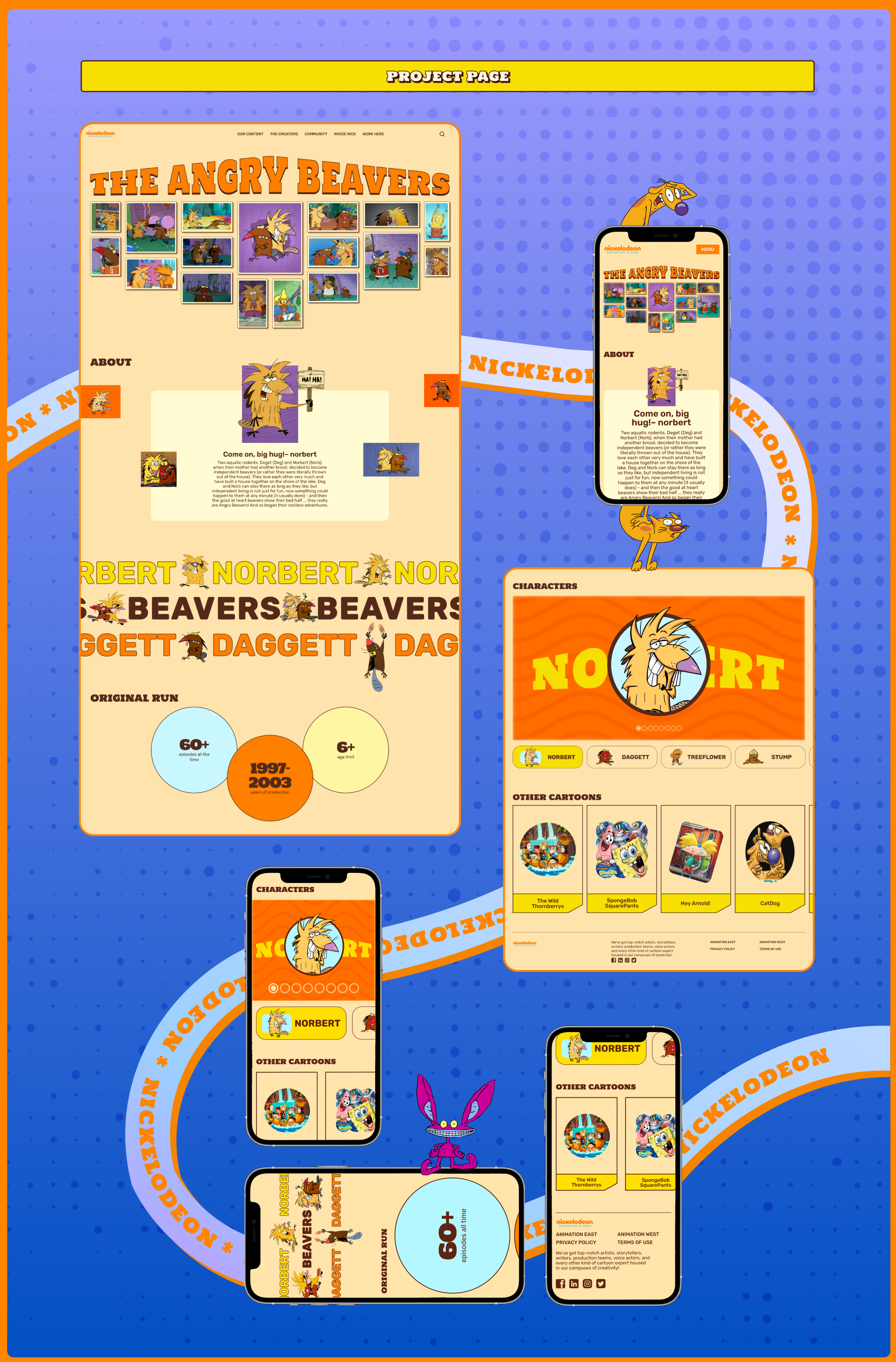 Nick Animation Studio | Corporate Website Redesign — Изображение №6 — Интерфейсы, Иллюстрация на Dprofile
