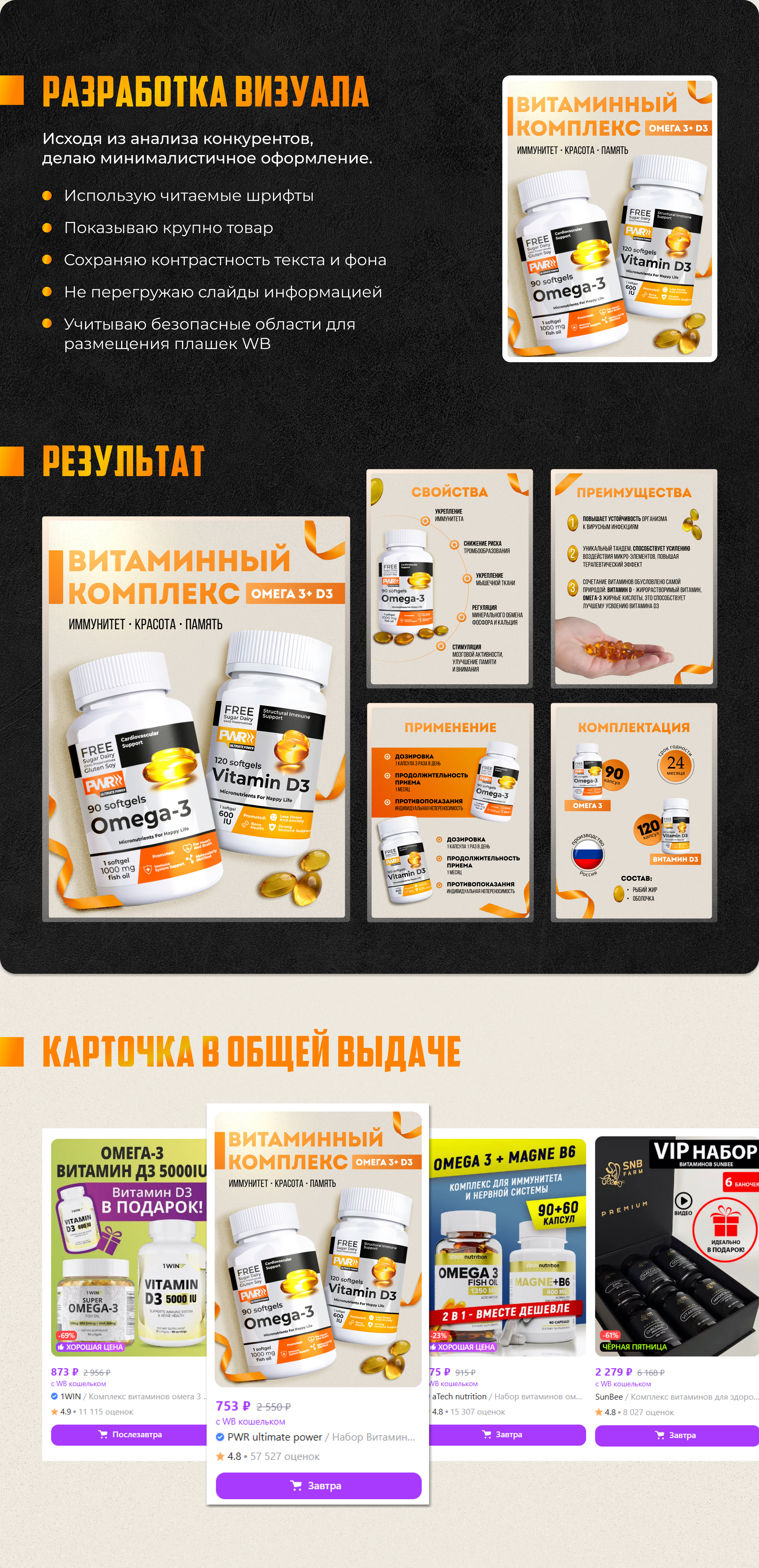 Инфографика для маркетплейсов WB, OZON | Рич-контент — Изображение №3 — Иллюстрация, Графика на Dprofile