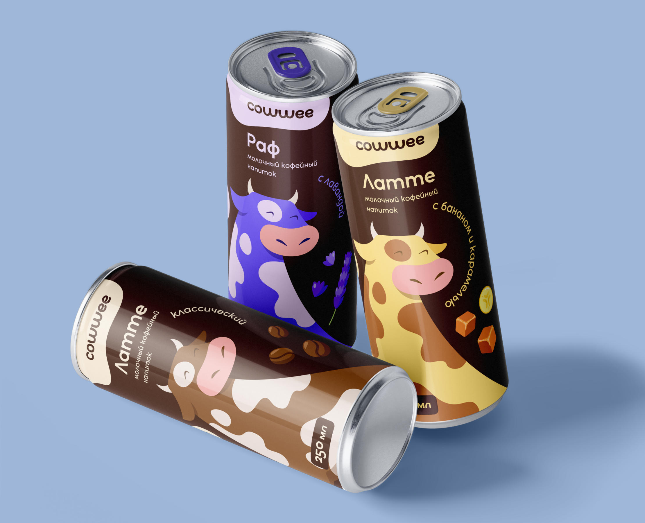COWWEE | Упаковка для кофе | Логотип и фирменный стиль на Dprofile