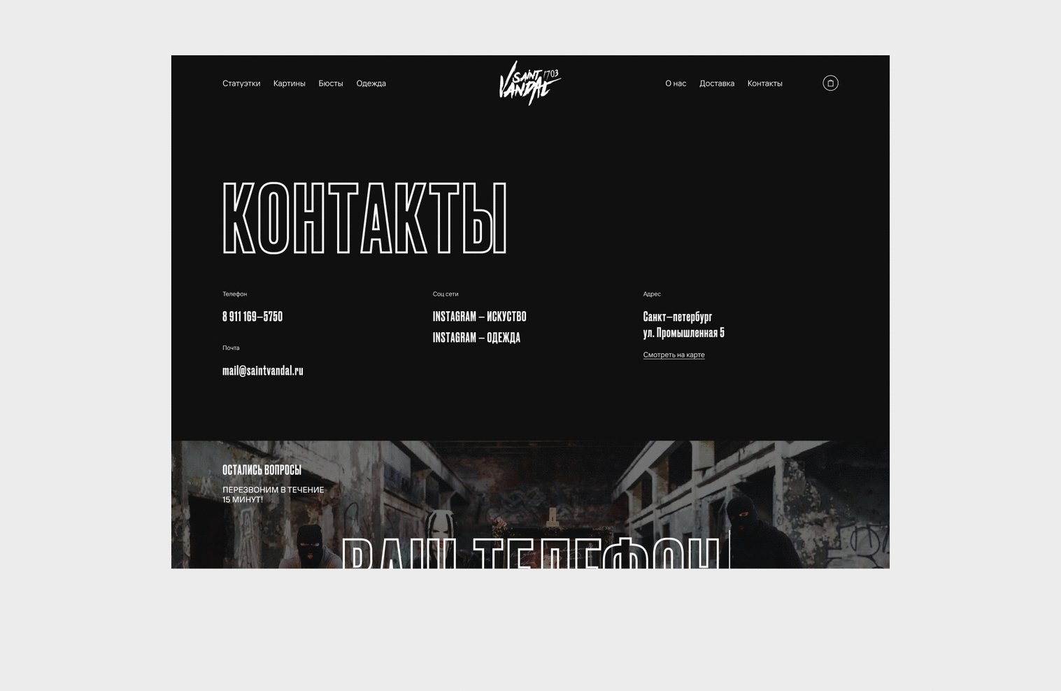 SAINT VANDAL — Изображение №11 — Интерфейсы, Брендинг на Dprofile