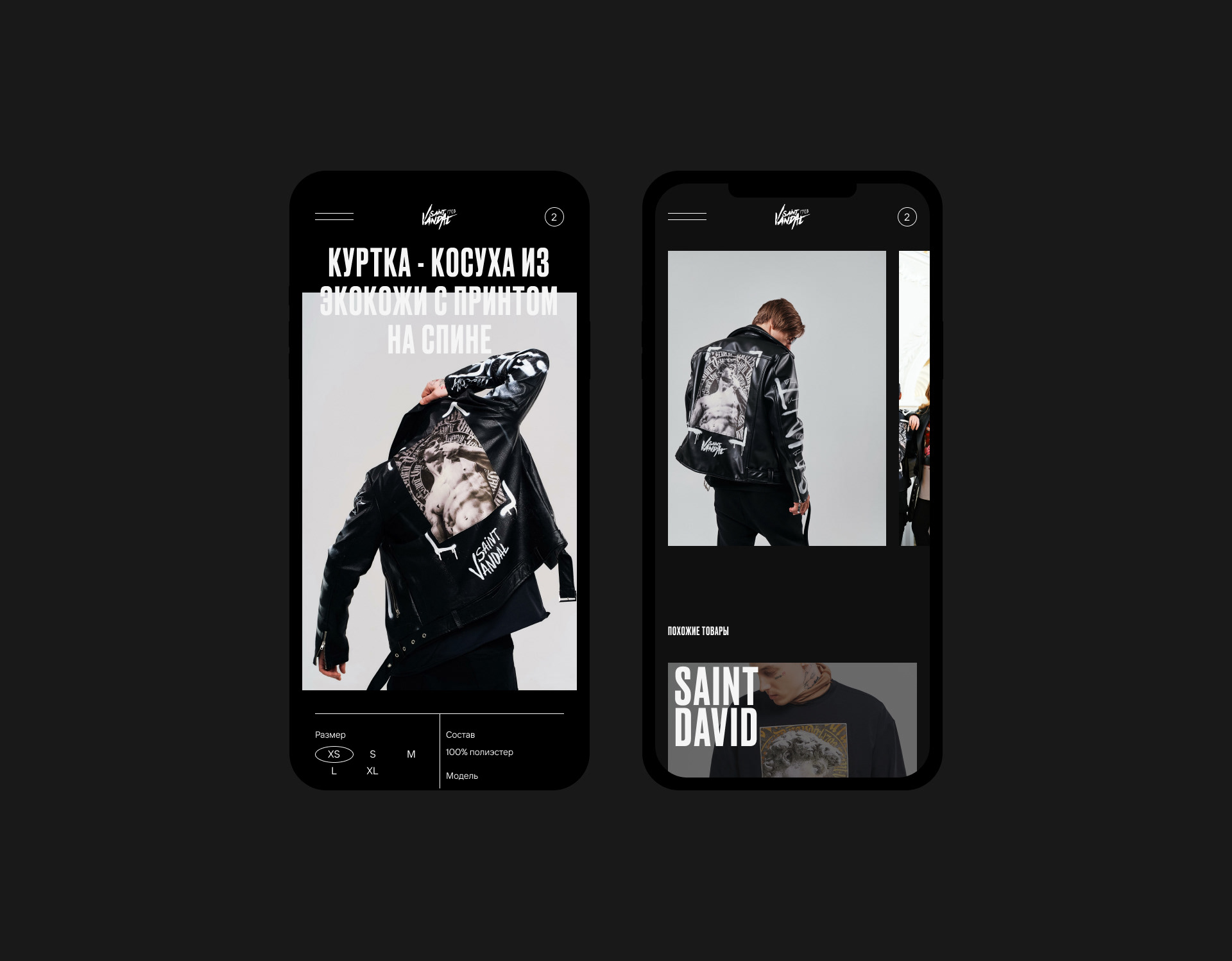 SAINT VANDAL — Изображение №8 — Интерфейсы, Брендинг на Dprofile