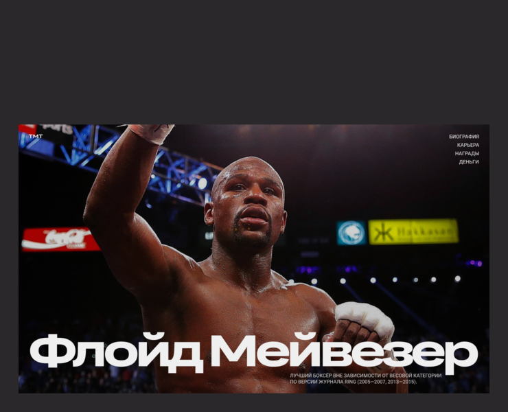 Флойд Мейвезер — Интерфейсы на Dprofile