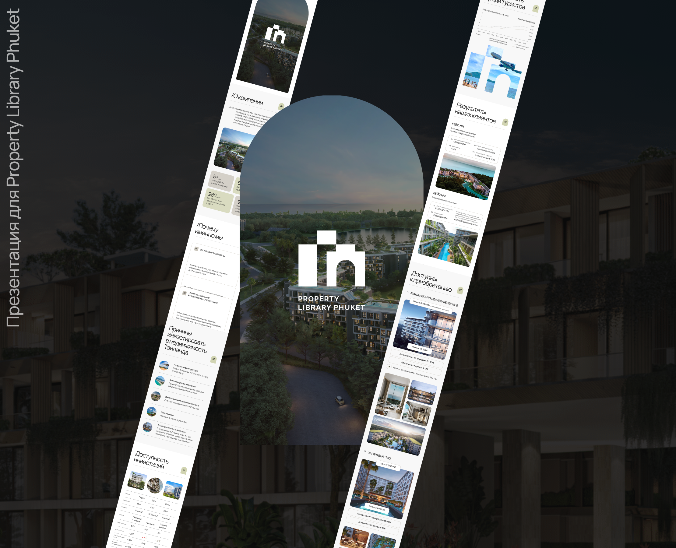 Мобильная презентация для Property Library Phuket — Интерфейсы, Брендинг на Dprofile