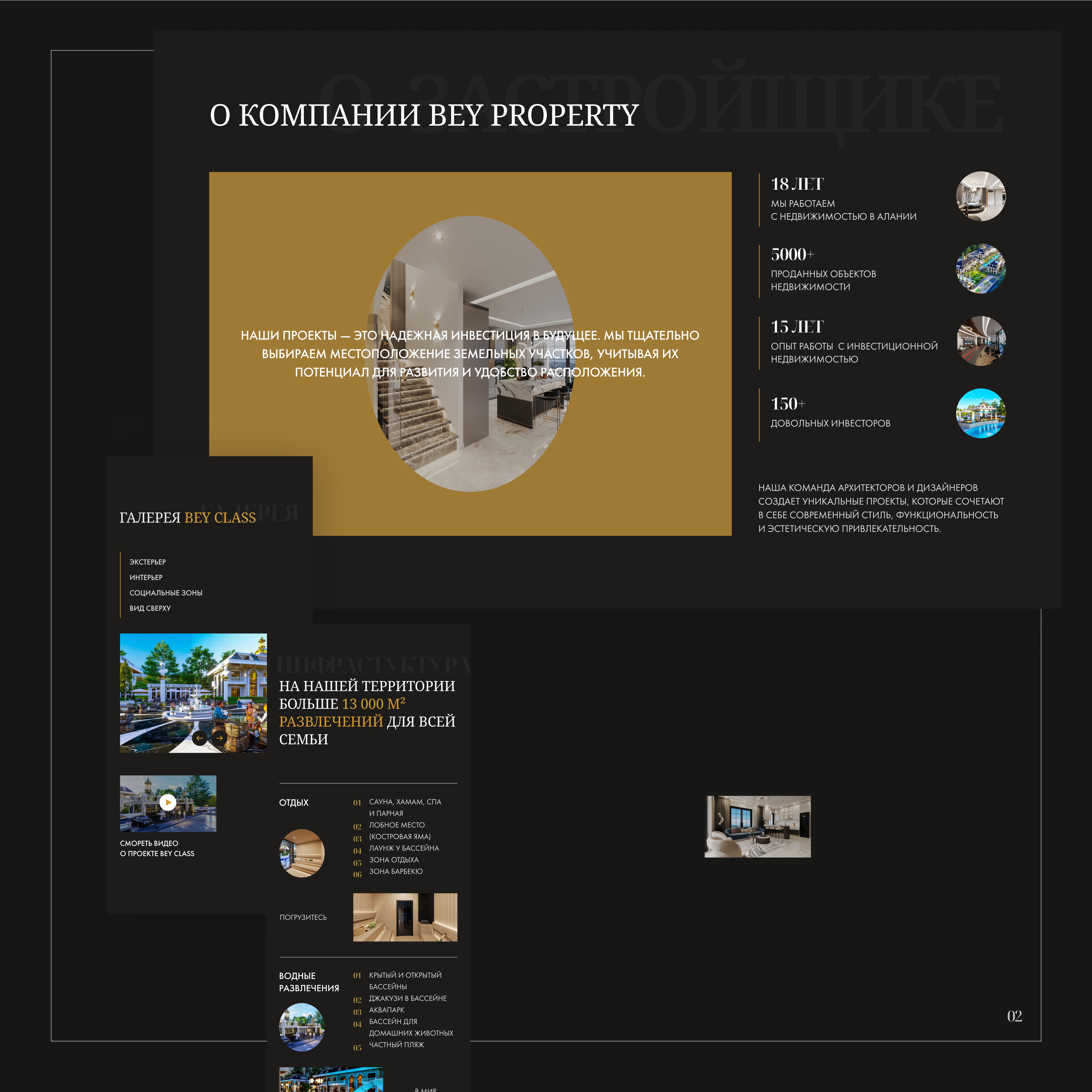 Сайт для жилого комплекса BEY СLASS — Изображение №2 — Интерфейсы, Графика на Dprofile