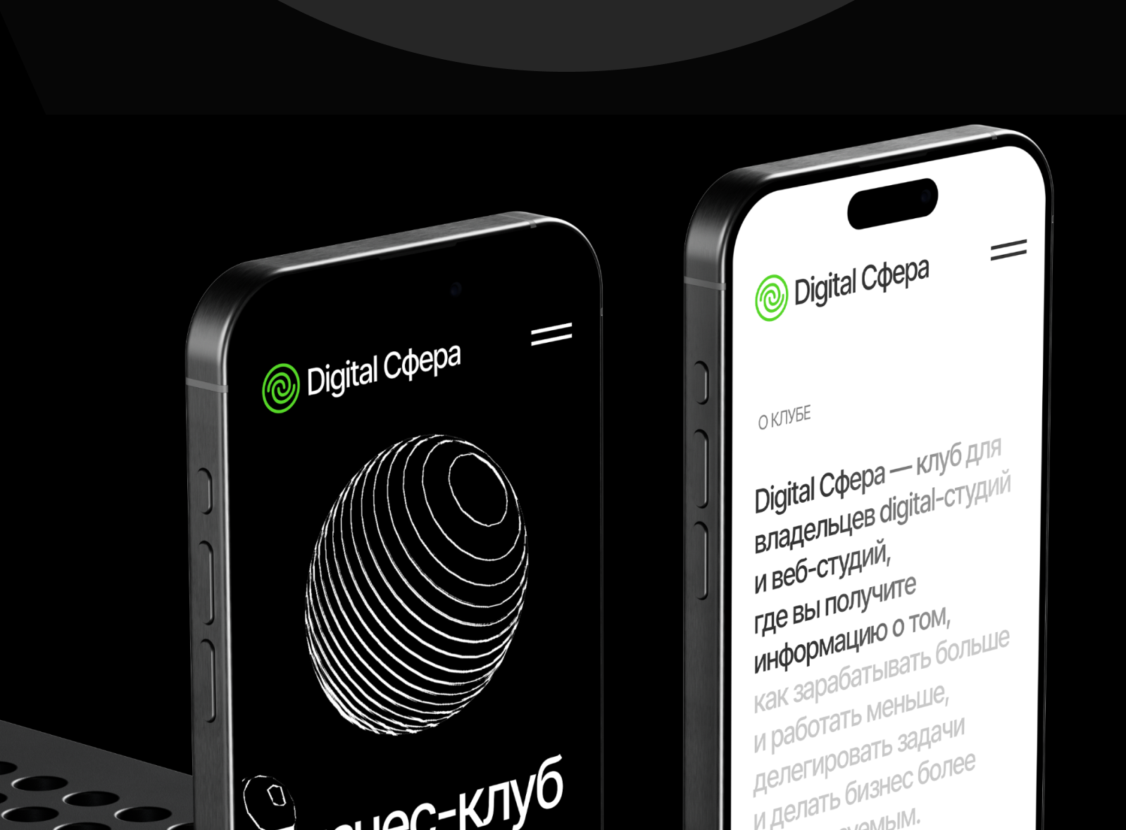 Бизнес-клуб Digital Сфера — Изображение №8 — Интерфейсы, Брендинг на Dprofile