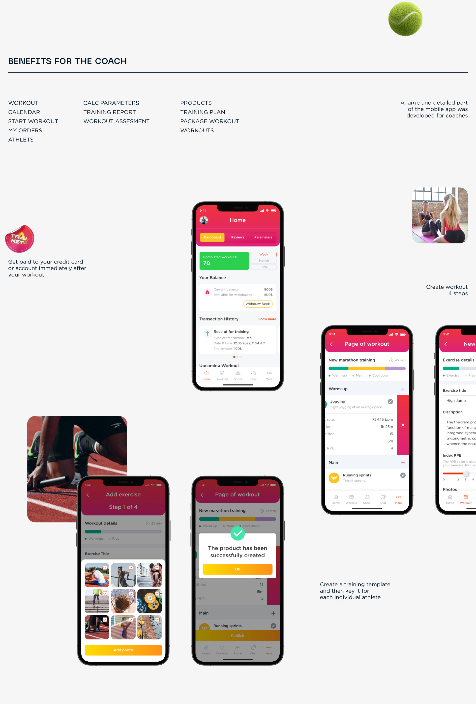 Trainet World. Всемирная тренировочная платформа — Изображение №9 — Интерфейсы, Анимация на Dprofile