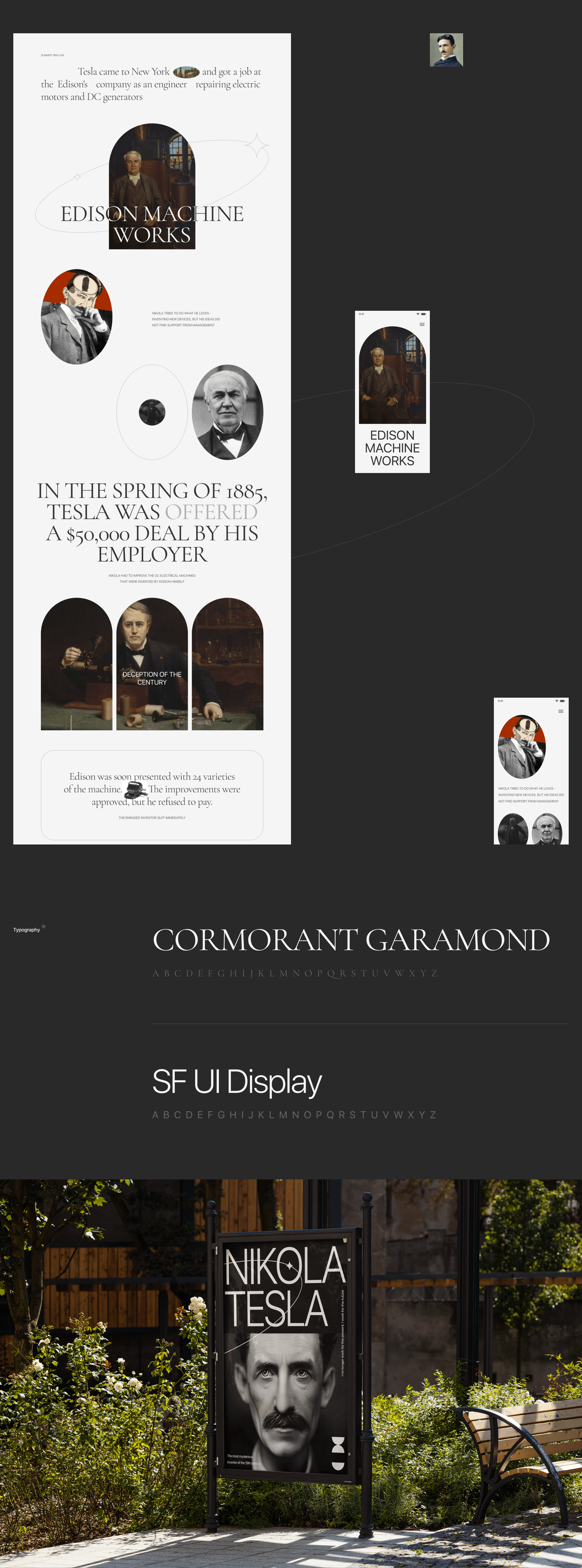 Никола Тесла. Повелитель молний — Изображение №5 — Интерфейсы, Анимация на Dprofile