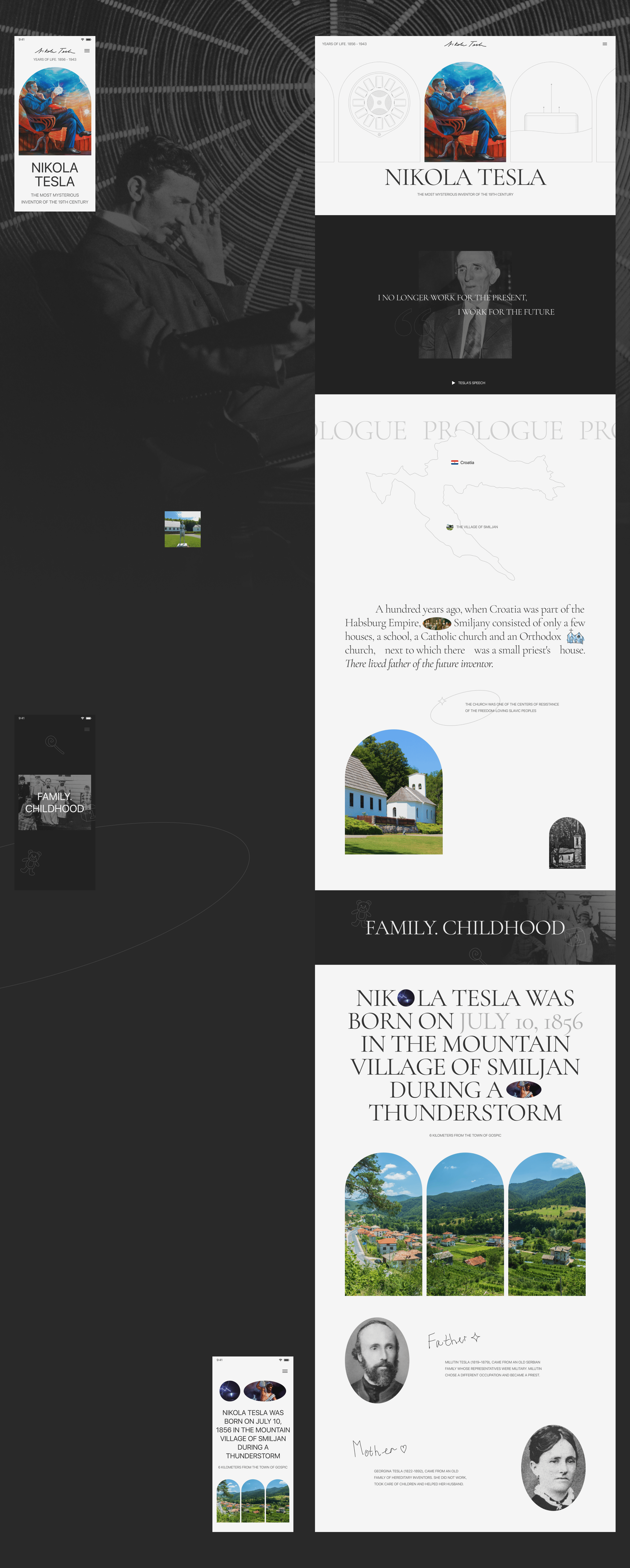 Никола Тесла. Повелитель молний — Изображение №4 — Интерфейсы, Анимация на Dprofile