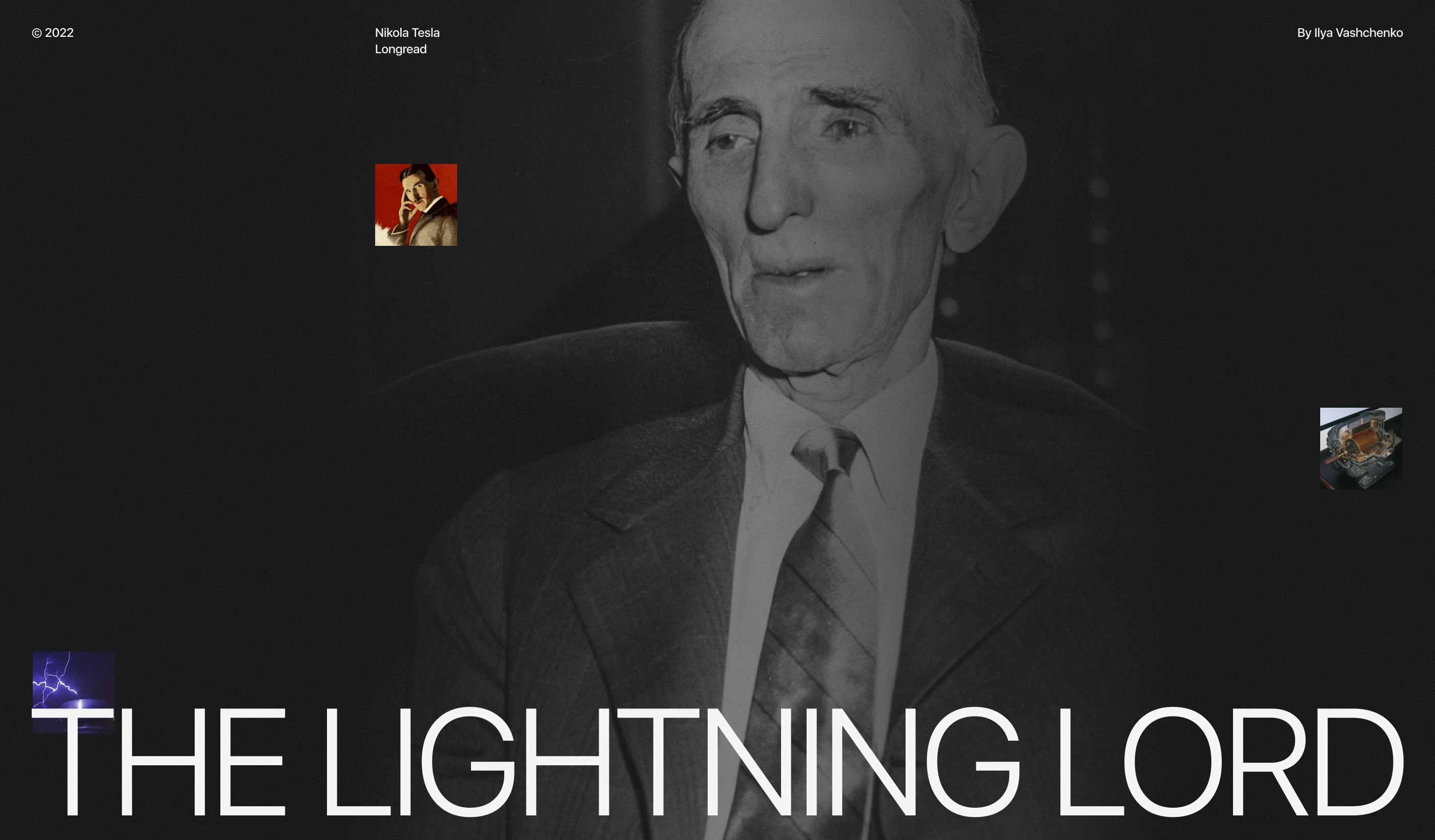 Никола Тесла. Повелитель молний — Изображение №1 — Интерфейсы, Анимация на Dprofile