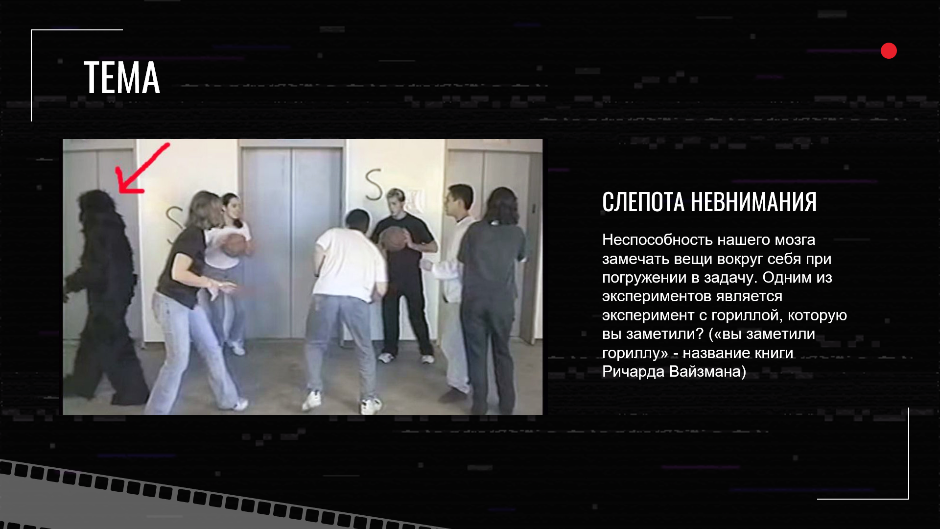 Слепота невнимания в дизайне | Учебный медиа-проект — Изображение №3 — Анимация, Маркетинг на Dprofile