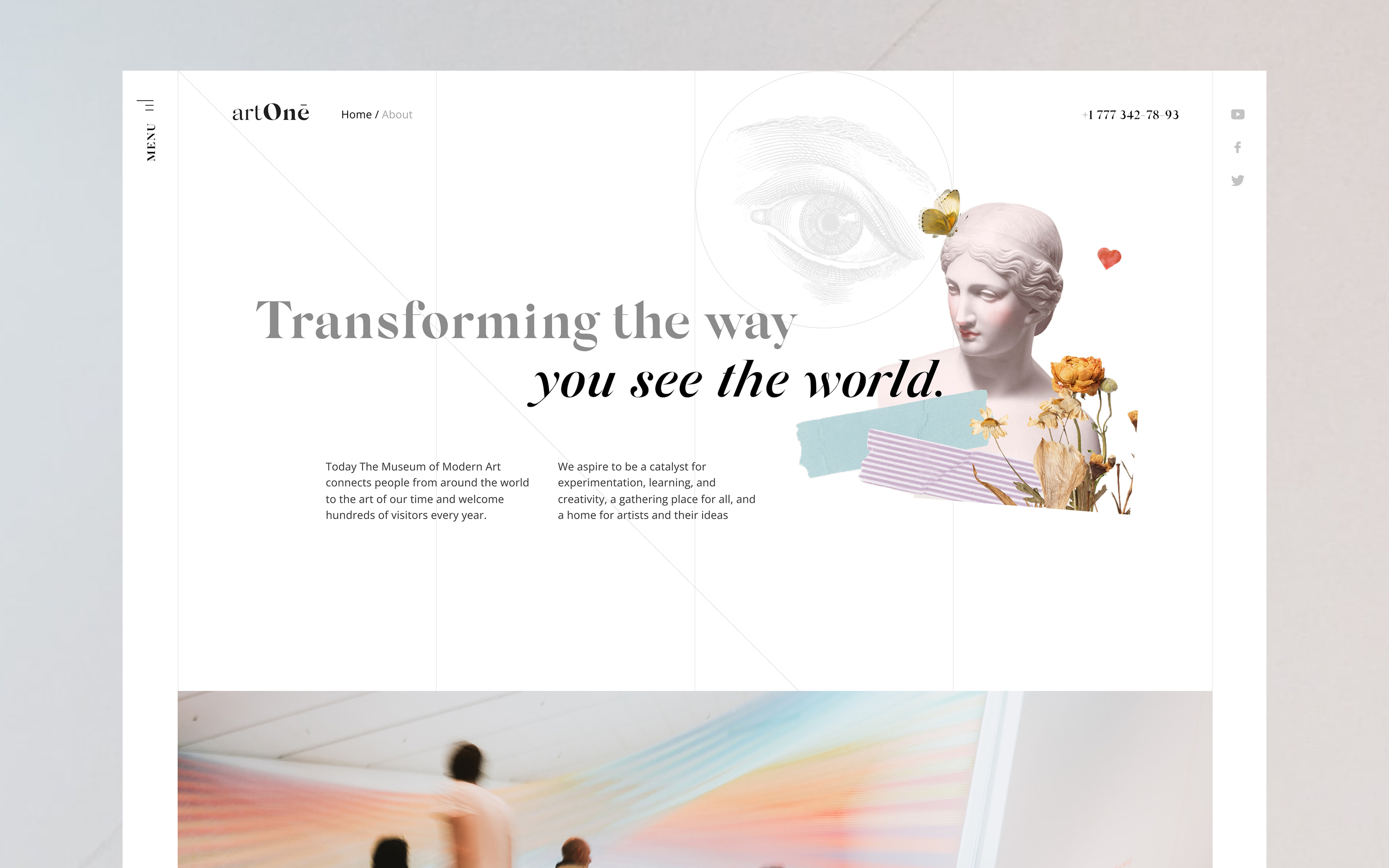 ArtOne — Сайт для музея современного искусства — Изображение №12 — Интерфейсы на Dprofile