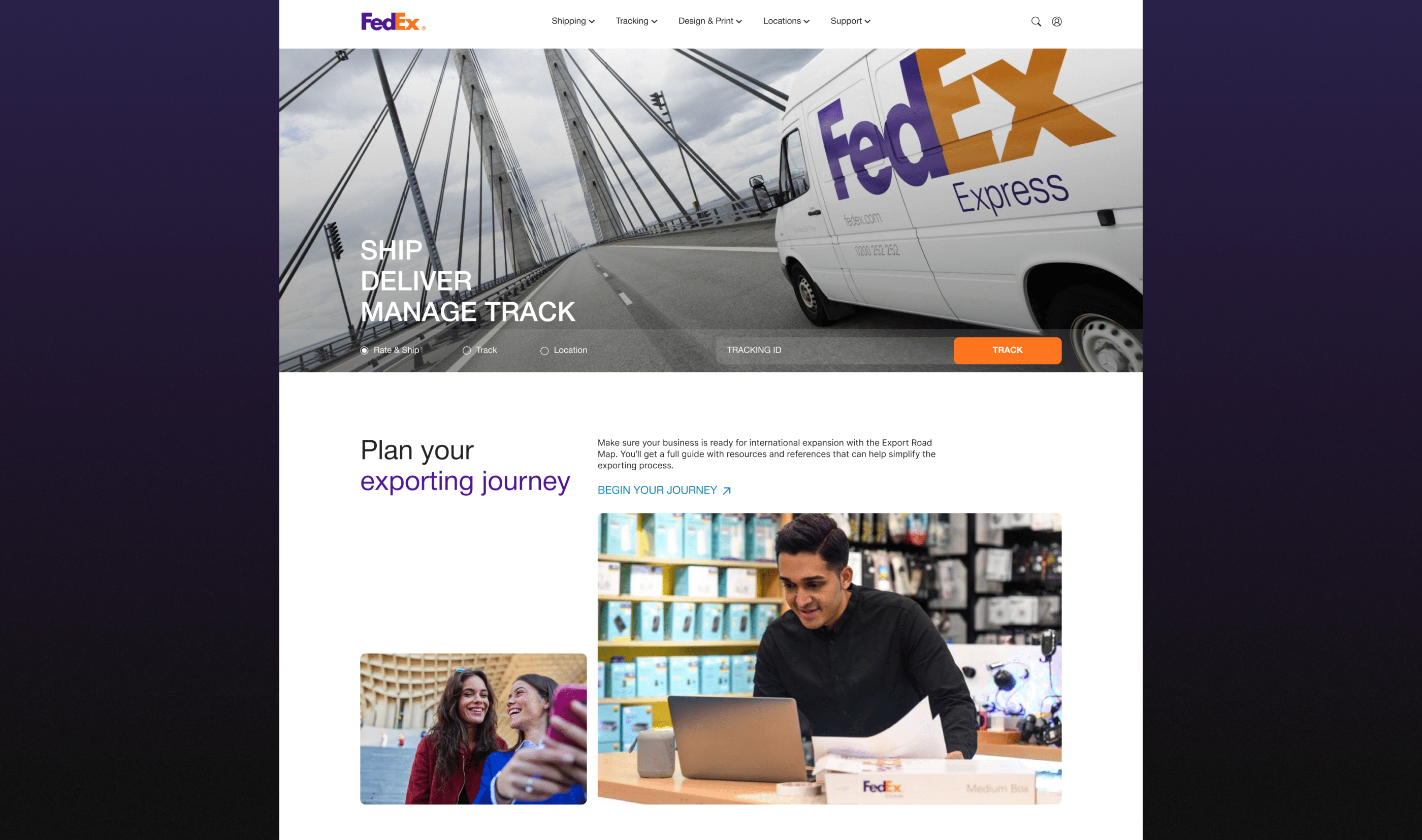 Fedex | corporate website redesign — Изображение №2 — Интерфейсы на Dprofile