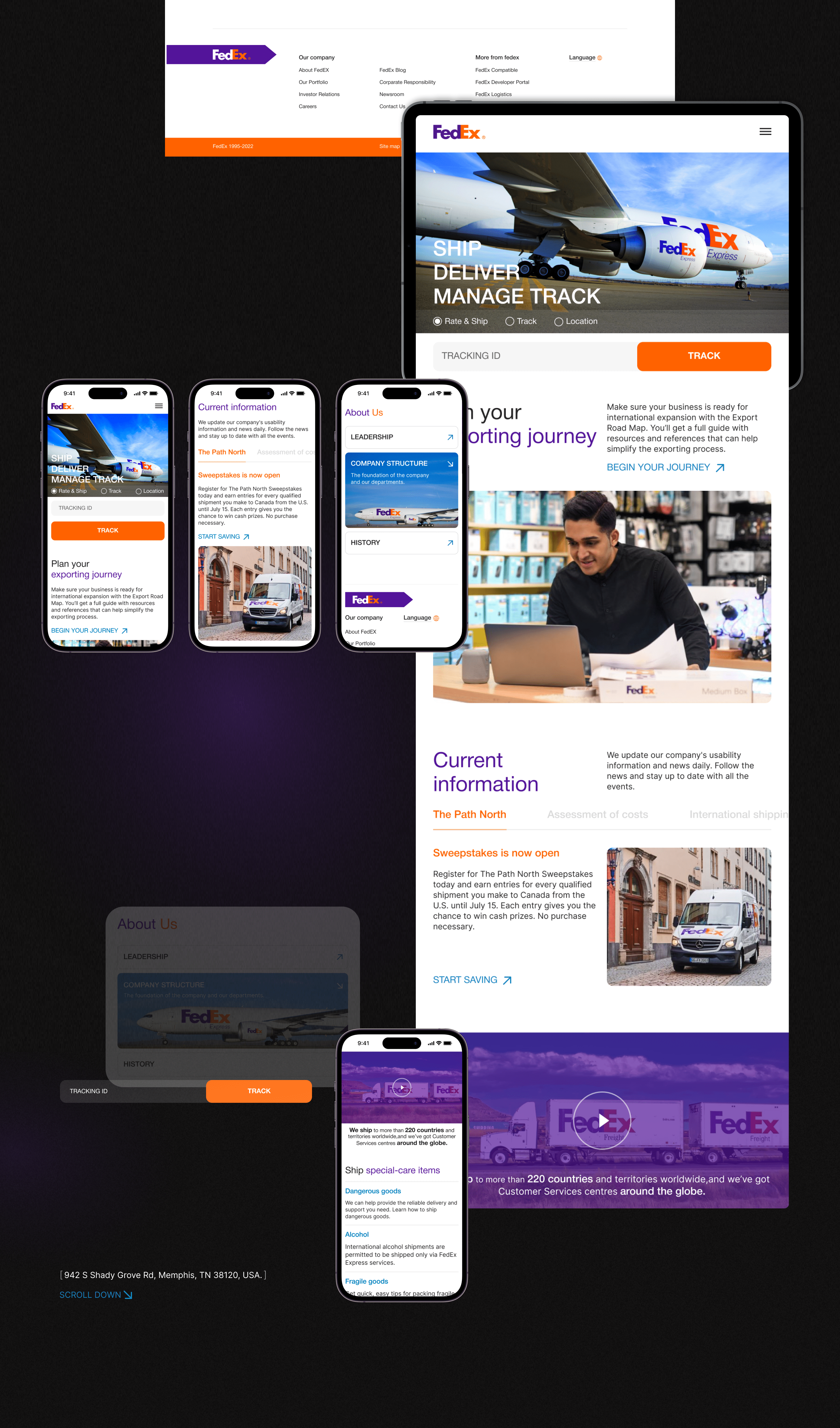Fedex | corporate website redesign — Изображение №6 — Интерфейсы на Dprofile