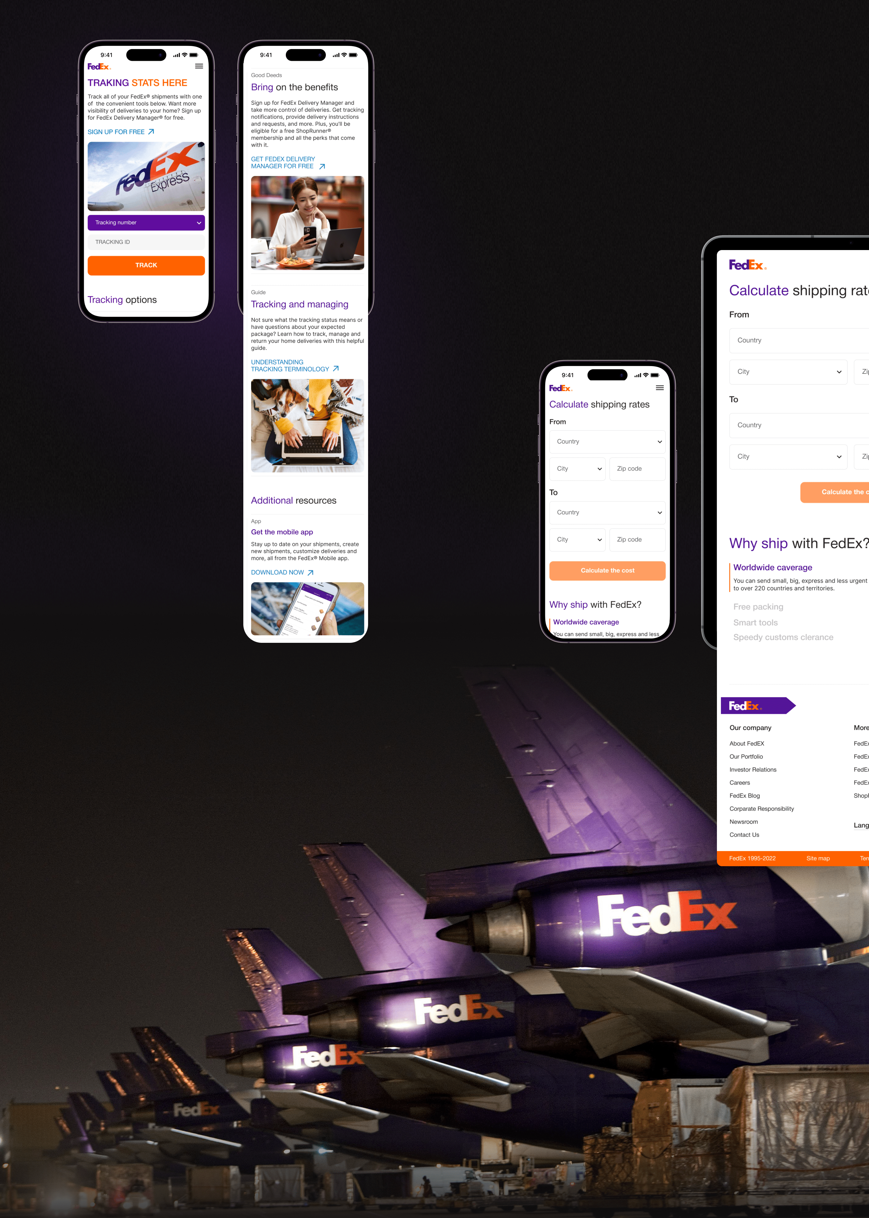 Fedex | corporate website redesign — Изображение №9 — Интерфейсы на Dprofile