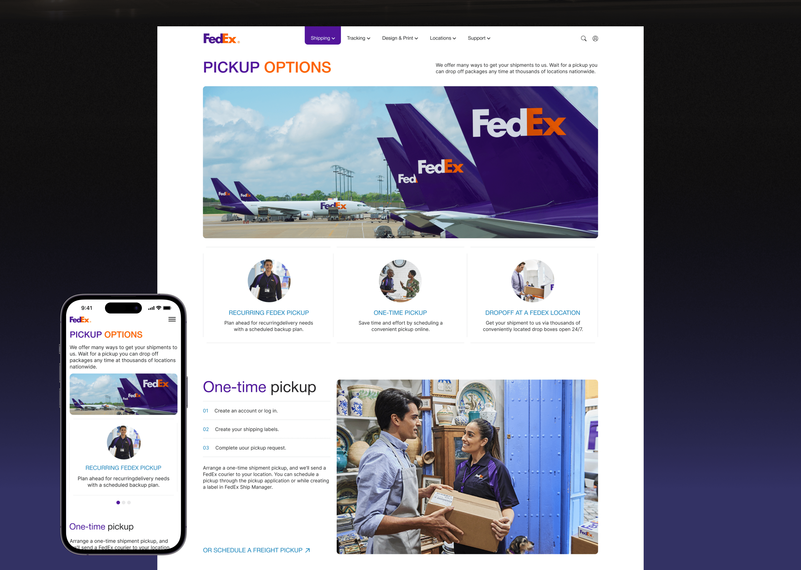 Fedex | corporate website redesign — Изображение №10 — Интерфейсы на Dprofile