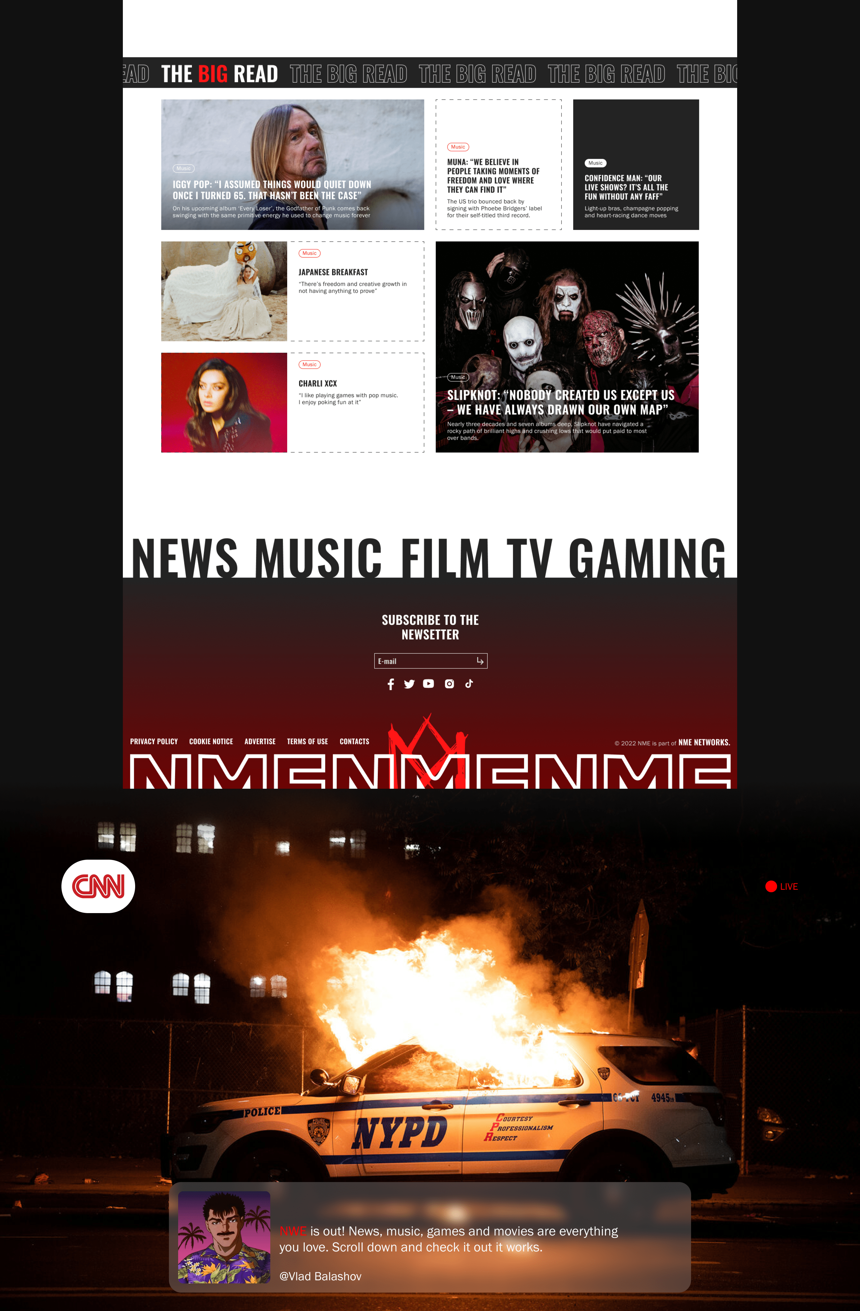 NME / News Magazine — Изображение №4 — Интерфейсы, Брендинг на Dprofile