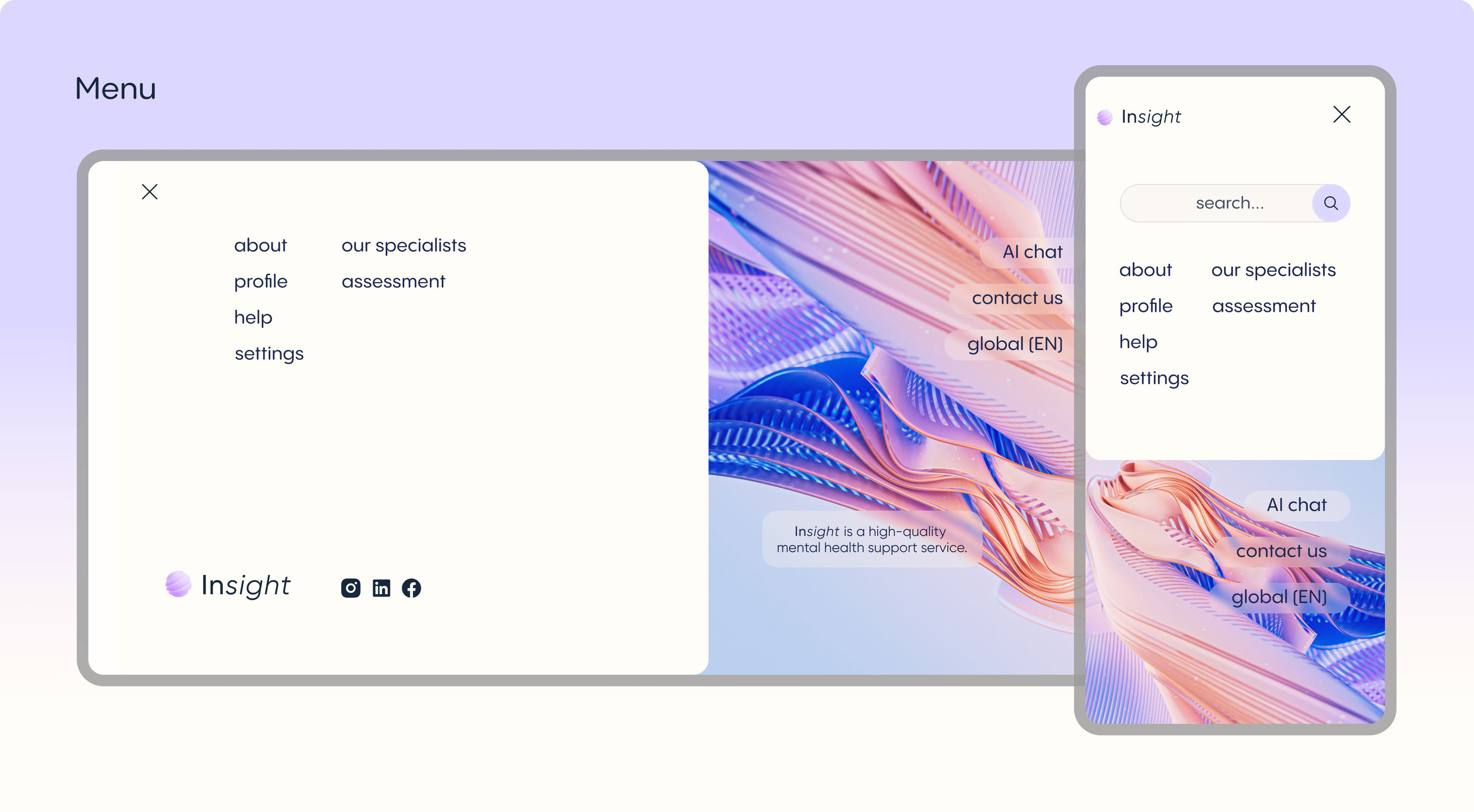 Insight - Mental Health Service — Изображение №7 — Интерфейсы, Анимация на Dprofile