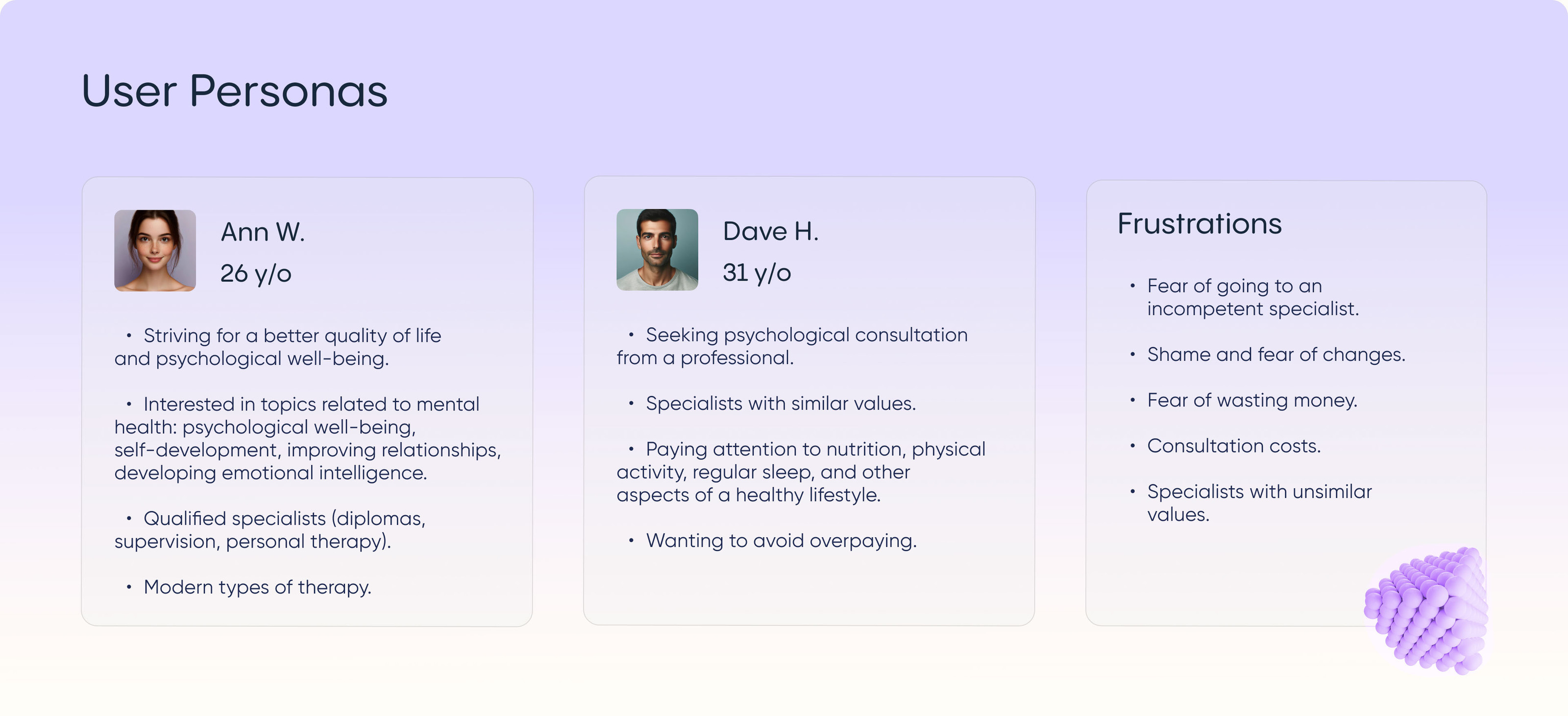Insight - Mental Health Service — Изображение №2 — Интерфейсы, Анимация на Dprofile