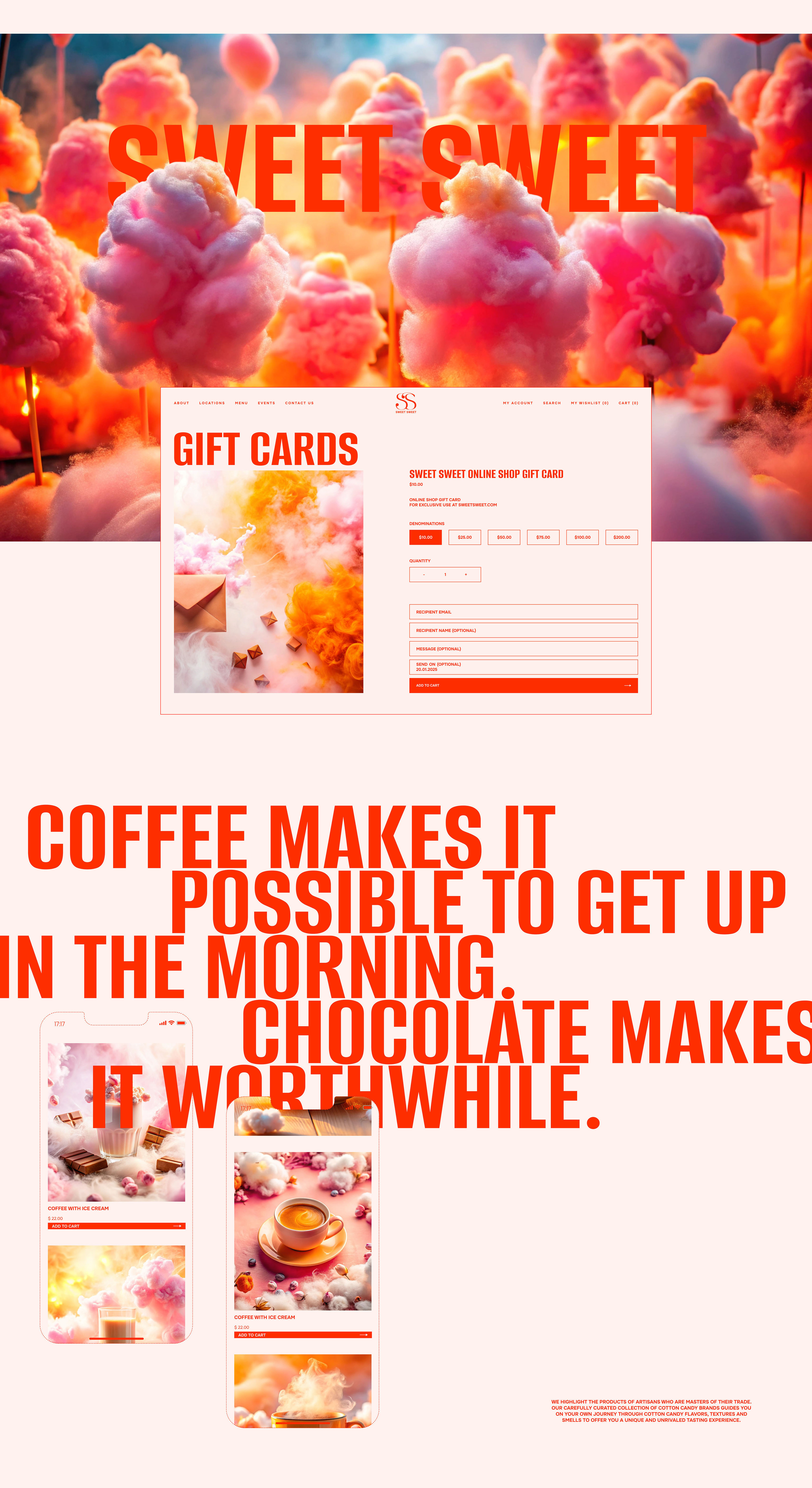 E-commerce — Candy Shop Sweet Sweet — Изображение №9 — Интерфейсы, Иллюстрация на Dprofile