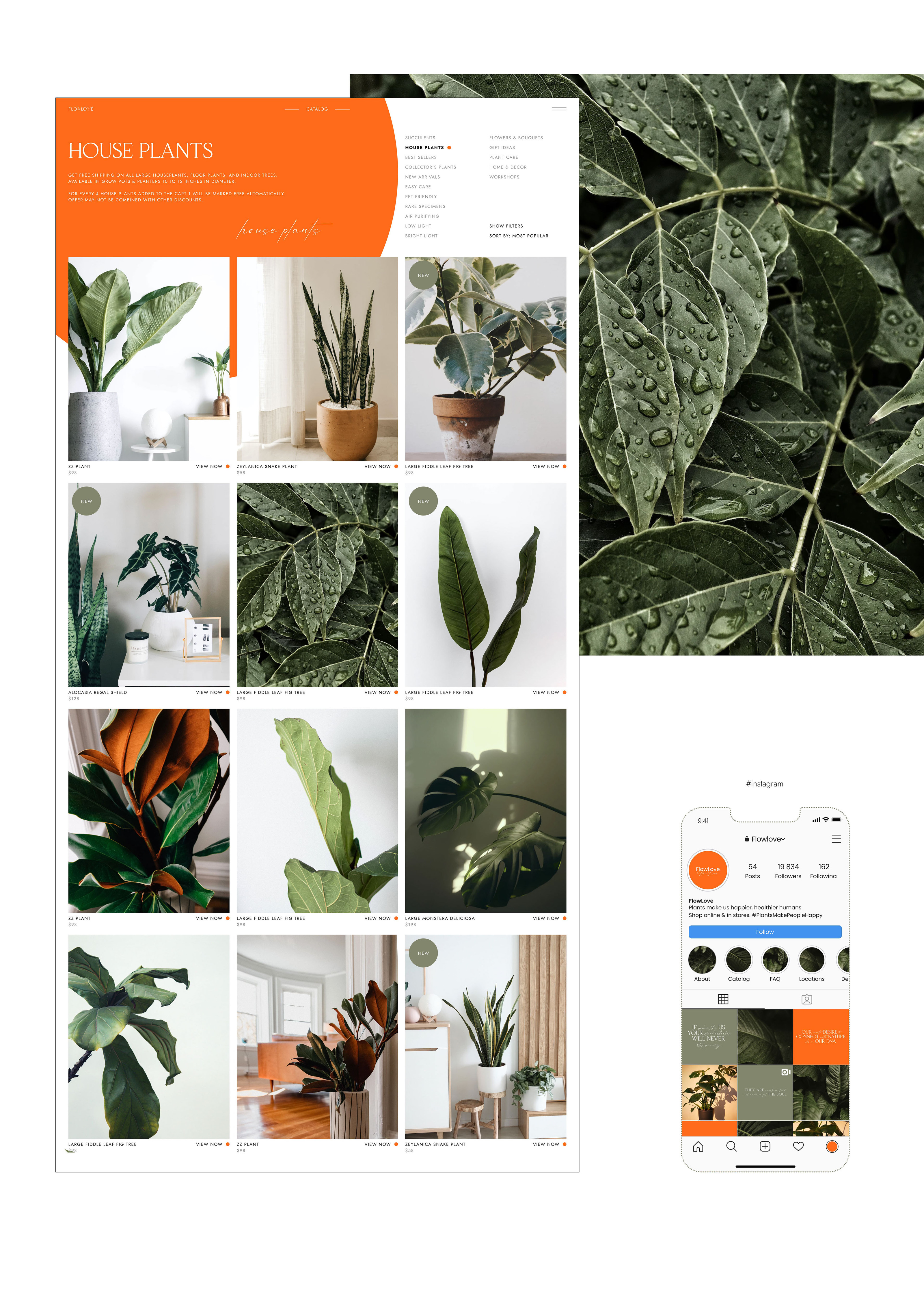 Online Store For Plant Shop — Изображение №6 — Интерфейсы на Dprofile