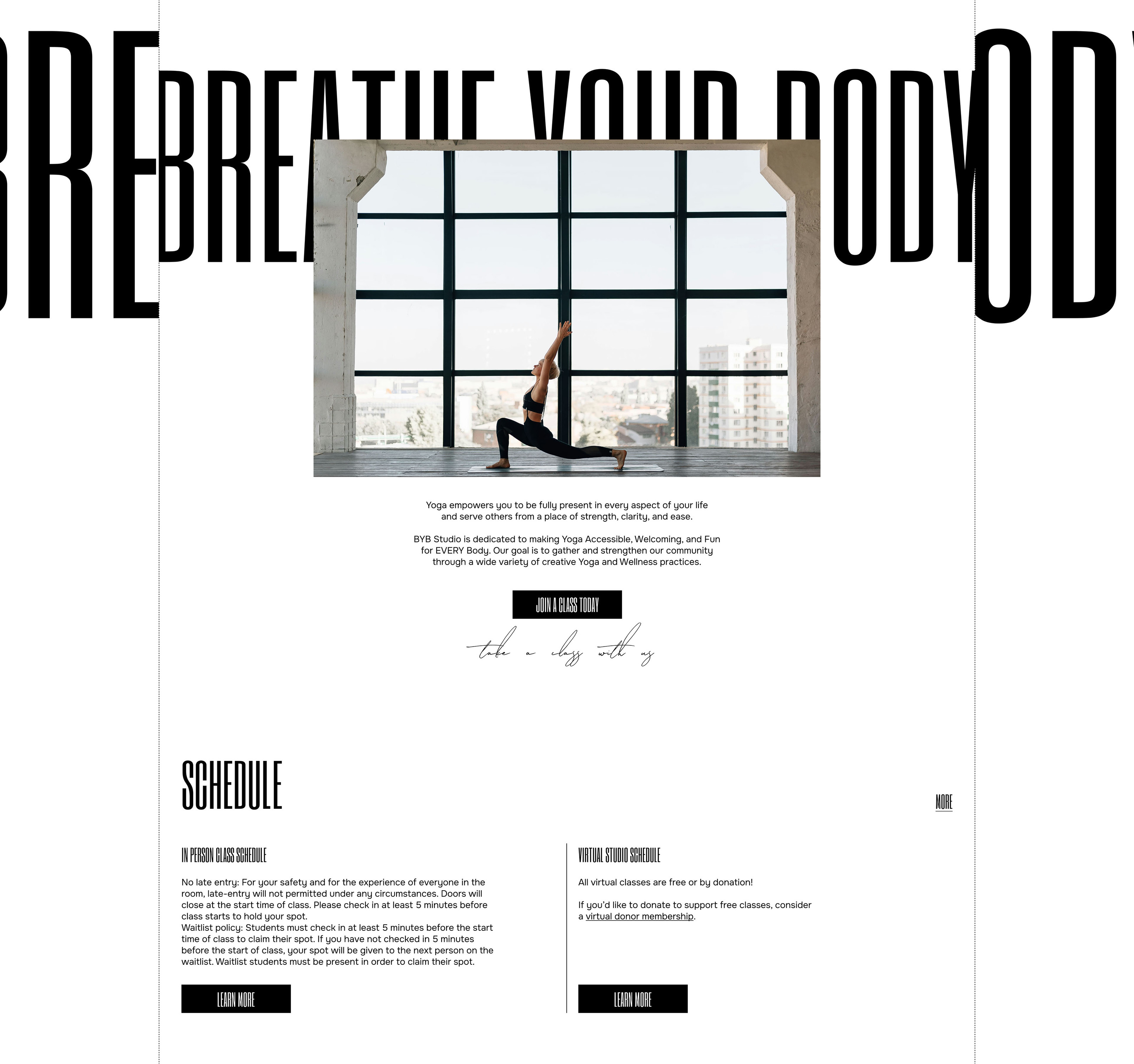 Yoga Center "Breathe your body" — Изображение №5 — Интерфейсы, Брендинг на Dprofile