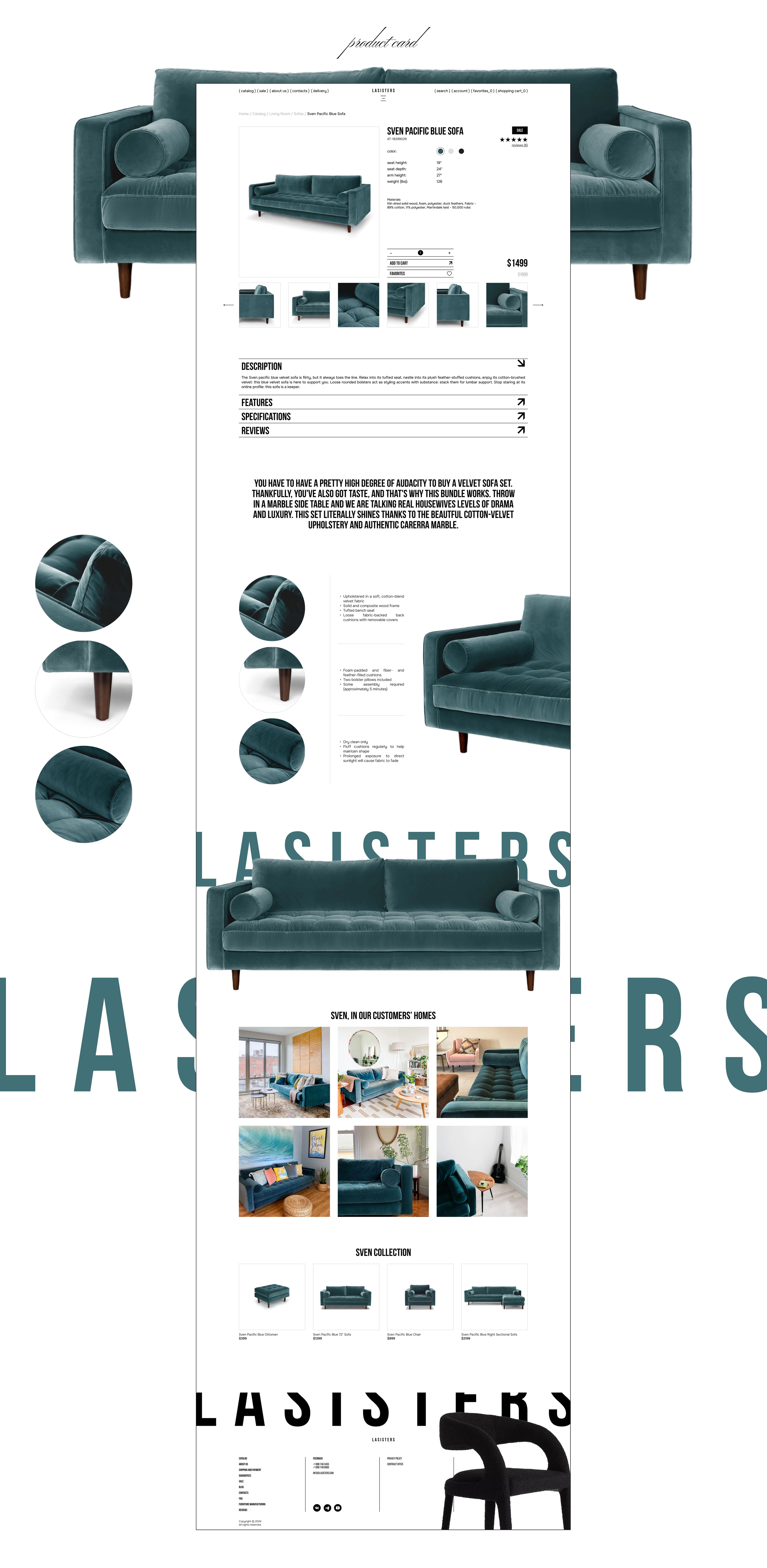Lasisters | Furniture online store | E-commerce — Изображение №6 — Интерфейсы, Графика на Dprofile