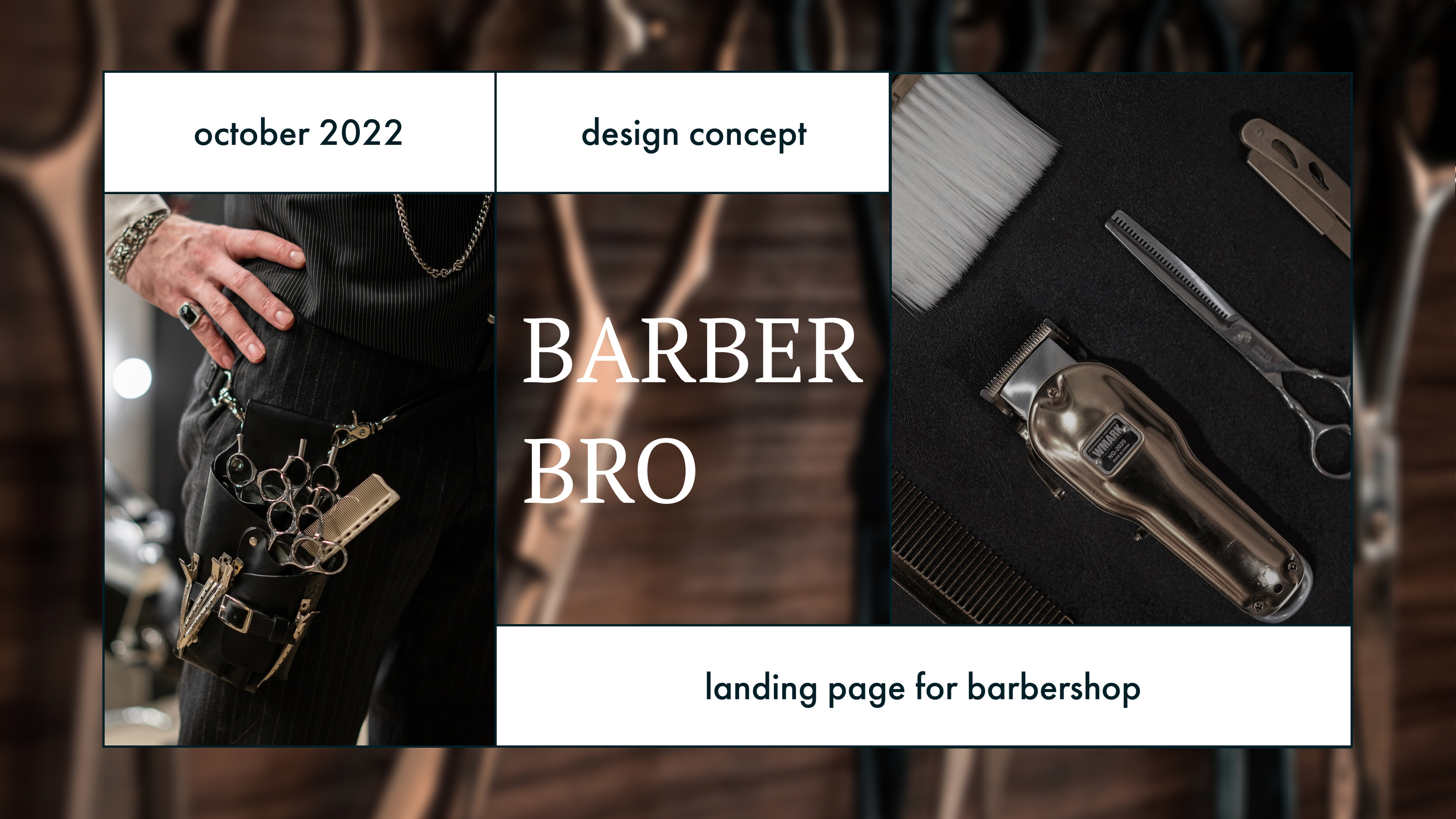 Barbershop | Landing page concept — Изображение №1 — Интерфейсы на Dprofile