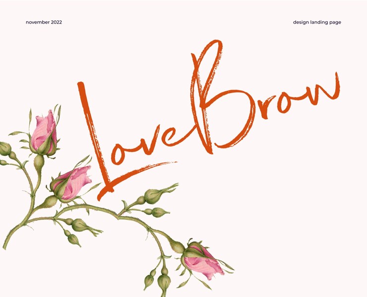 LoveBrow | Landing page for brow master — Интерфейсы на Dprofile