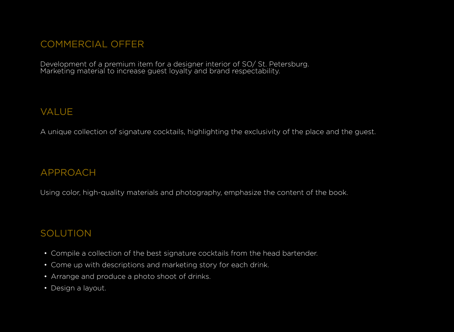 Cocktail Book for SO/ Saint-Petersburg — Изображение №2 — Маркетинг на Dprofile