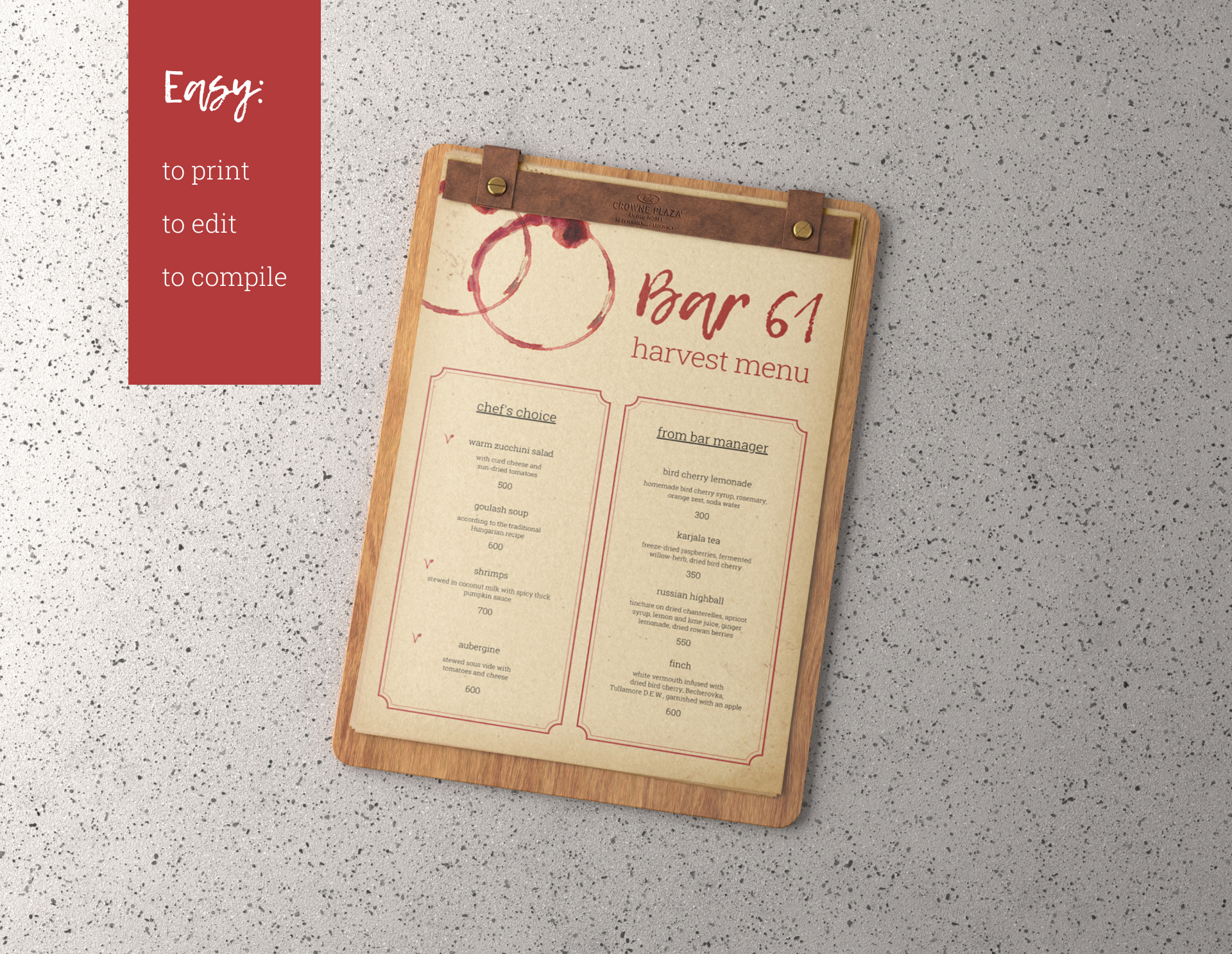 Ребрэндинг для Crowne Plaza Ligovsky — Изображение №5 — Брендинг, Маркетинг на Dprofile