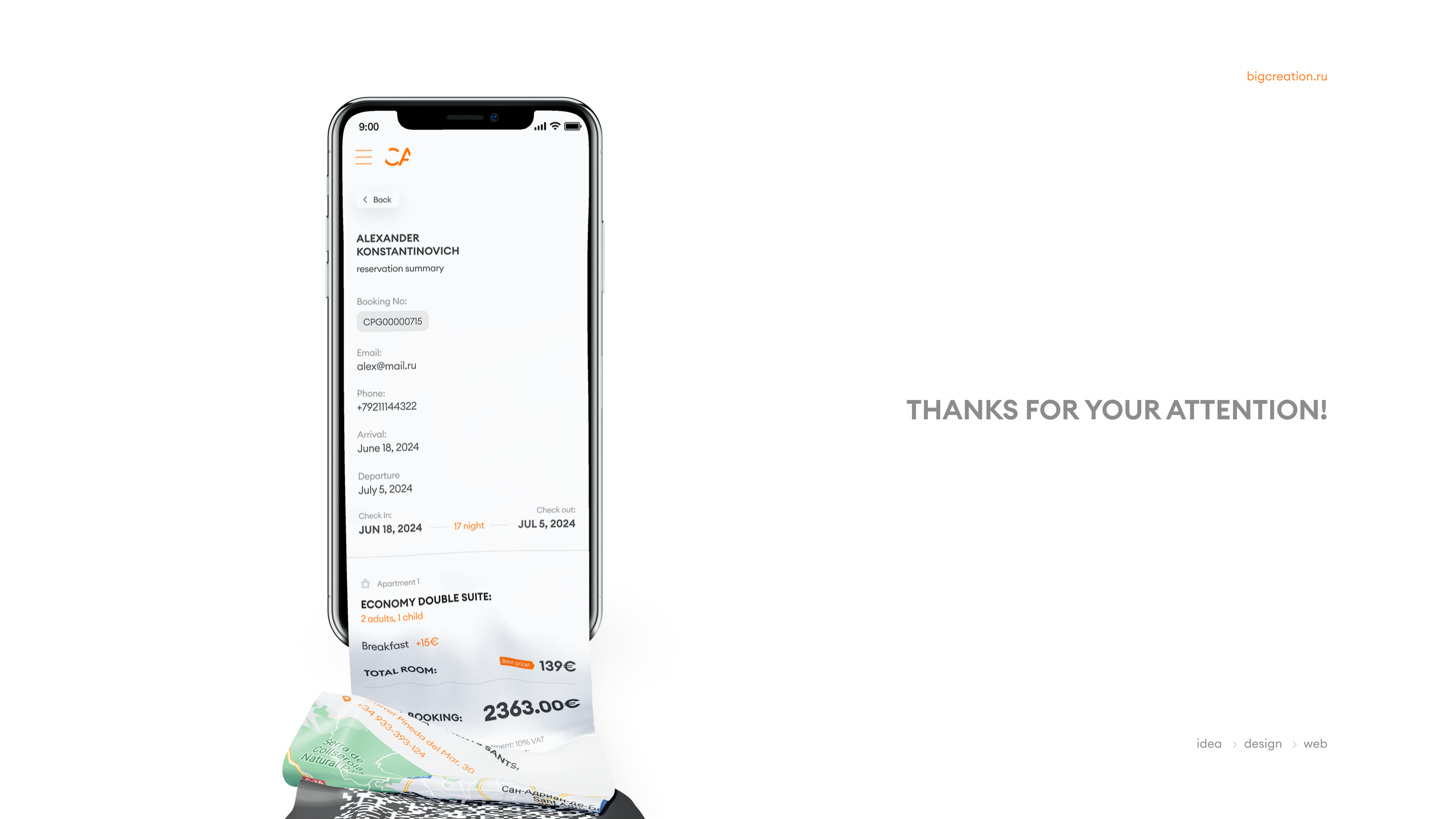 Разработка сайта бронирования | Проект для bigcreation.ru — Изображение №15 — Интерфейсы, Брендинг на Dprofile