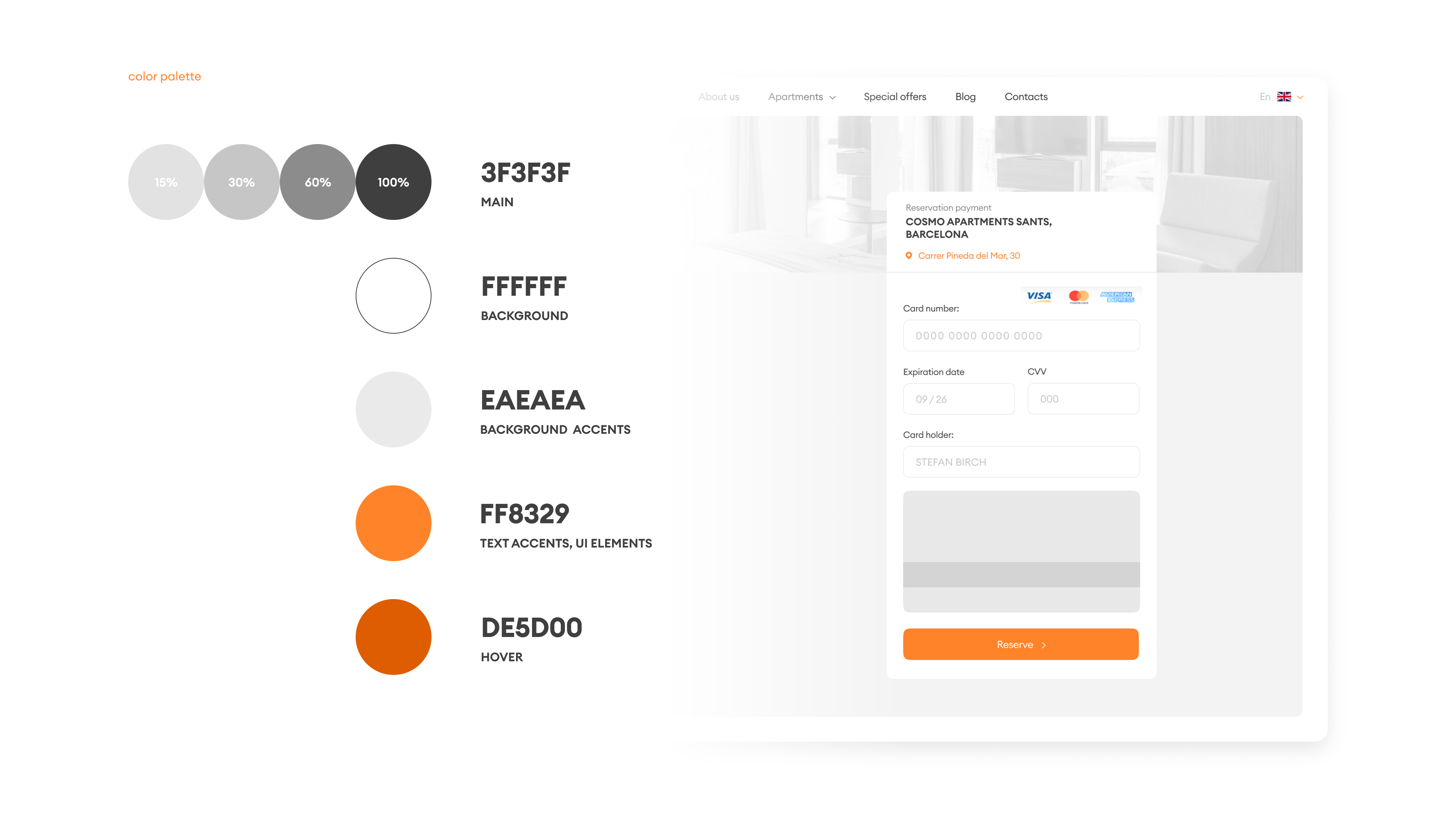 Разработка сайта бронирования | Проект для bigcreation.ru — Изображение №14 — Интерфейсы, Брендинг на Dprofile