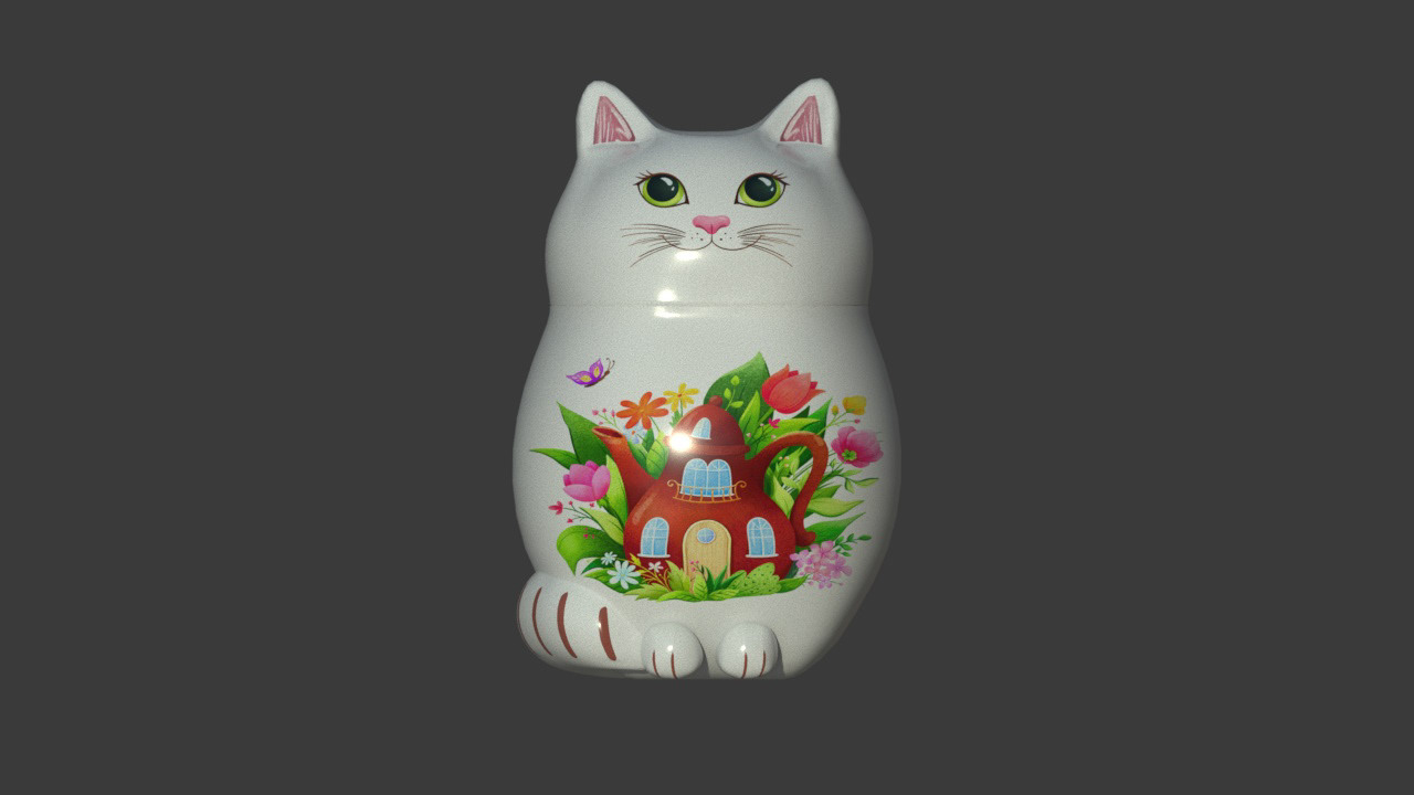 teapot cat, tea-meow — Изображение №1 — Иллюстрация на Dprofile