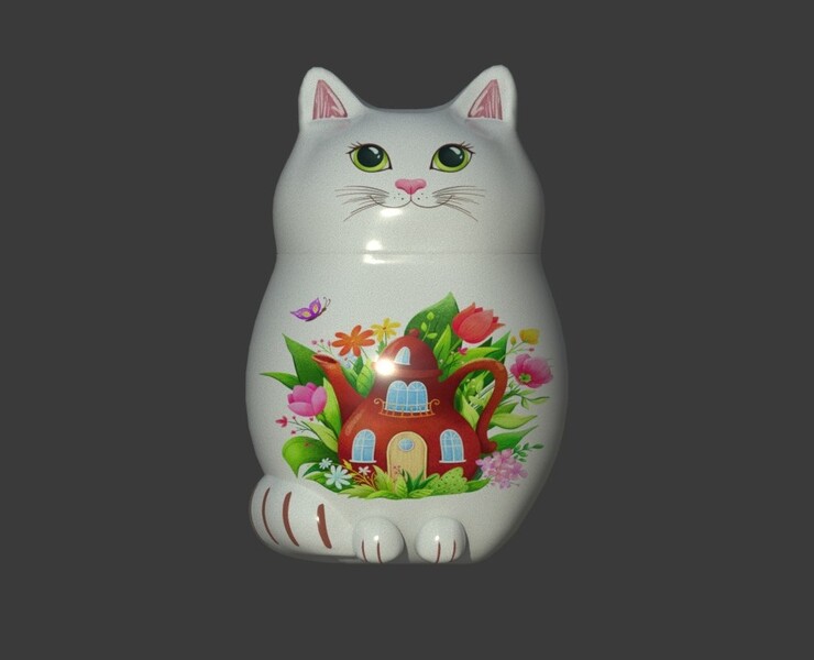 teapot cat, tea-meow — Иллюстрация на Dprofile