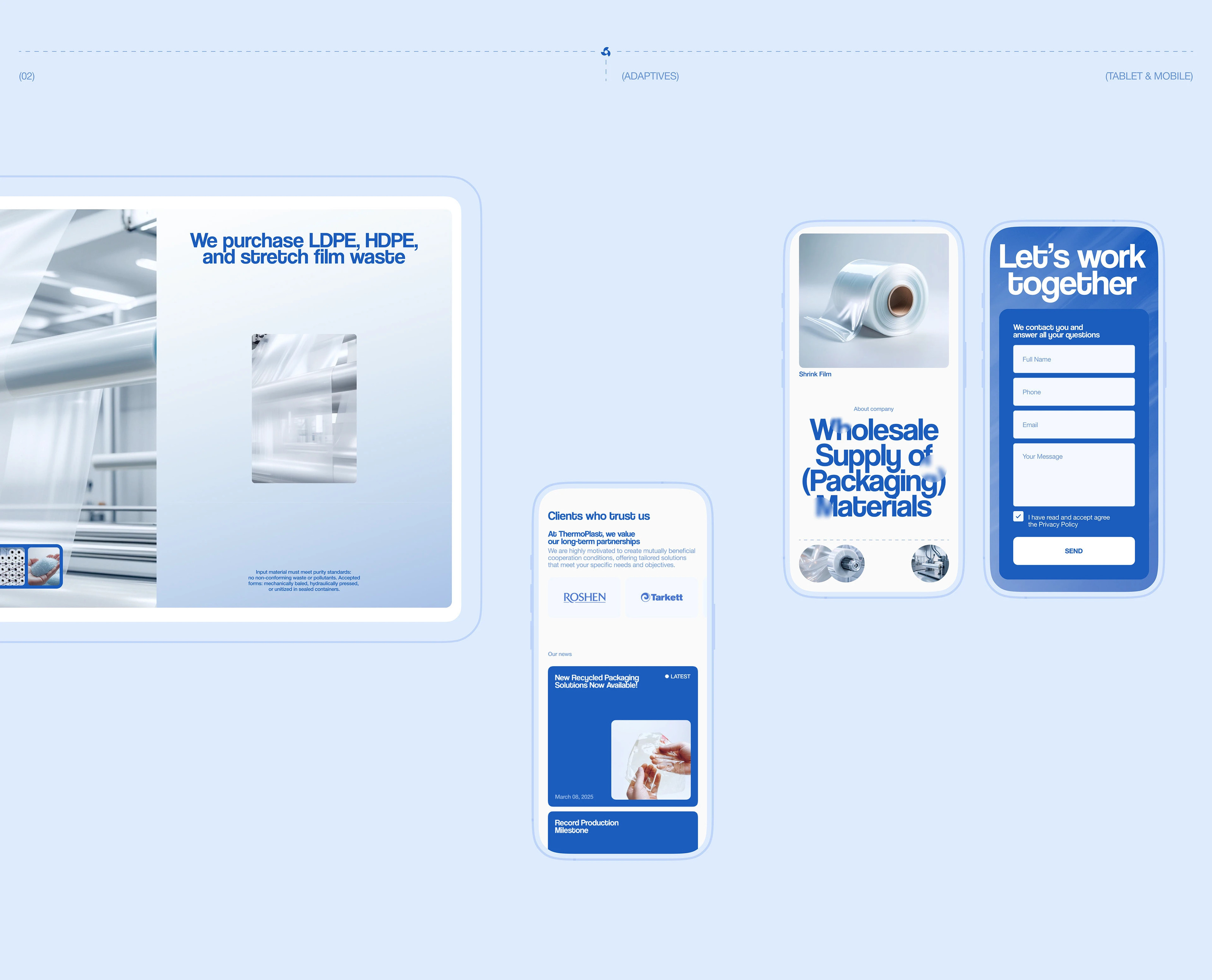 Thermo.Plast | Corporate website — Изображение №4 — Интерфейсы, Брендинг на Dprofile