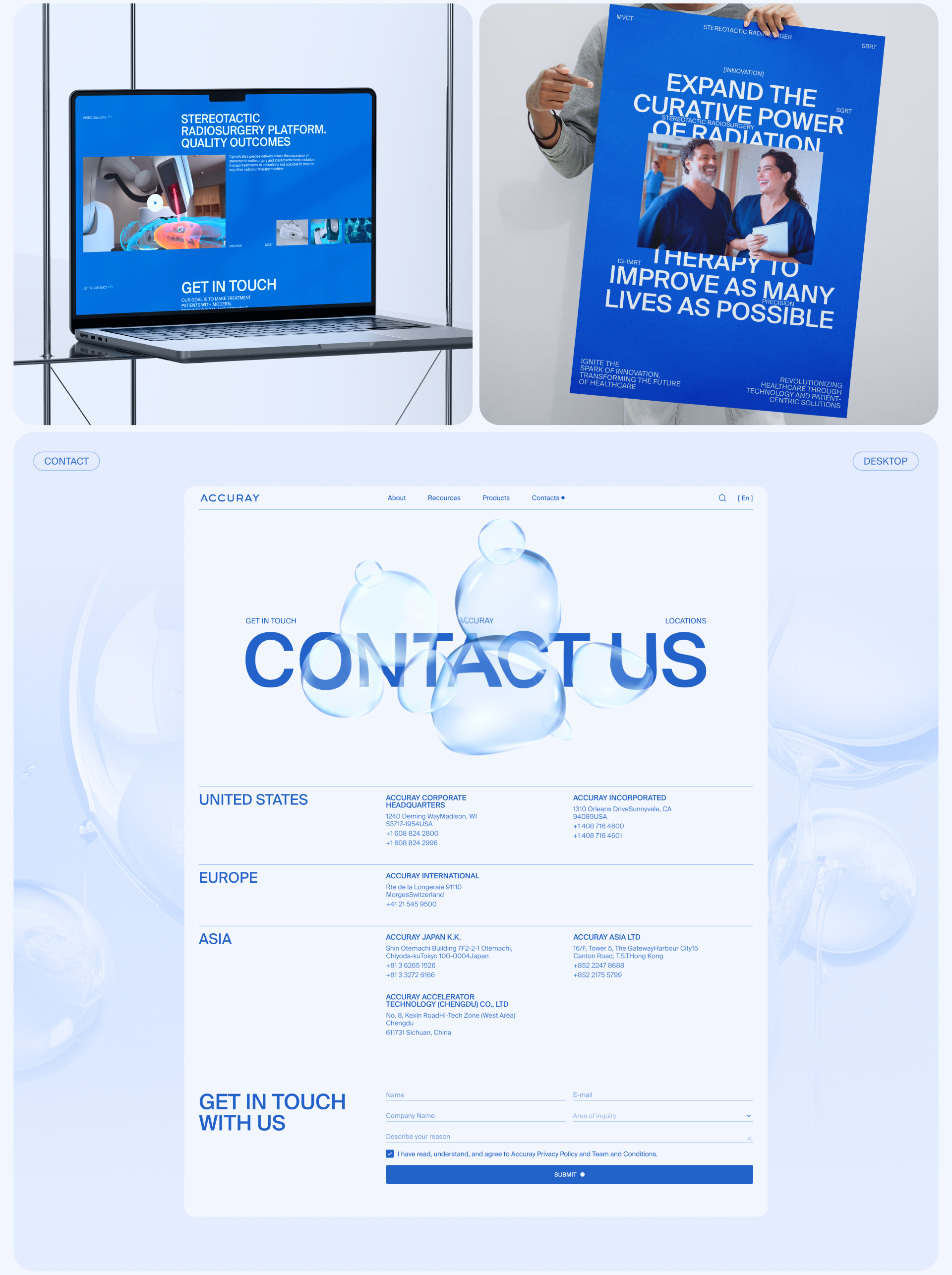 Accuray | Corporate website — Изображение №12 — Интерфейсы, Анимация на Dprofile