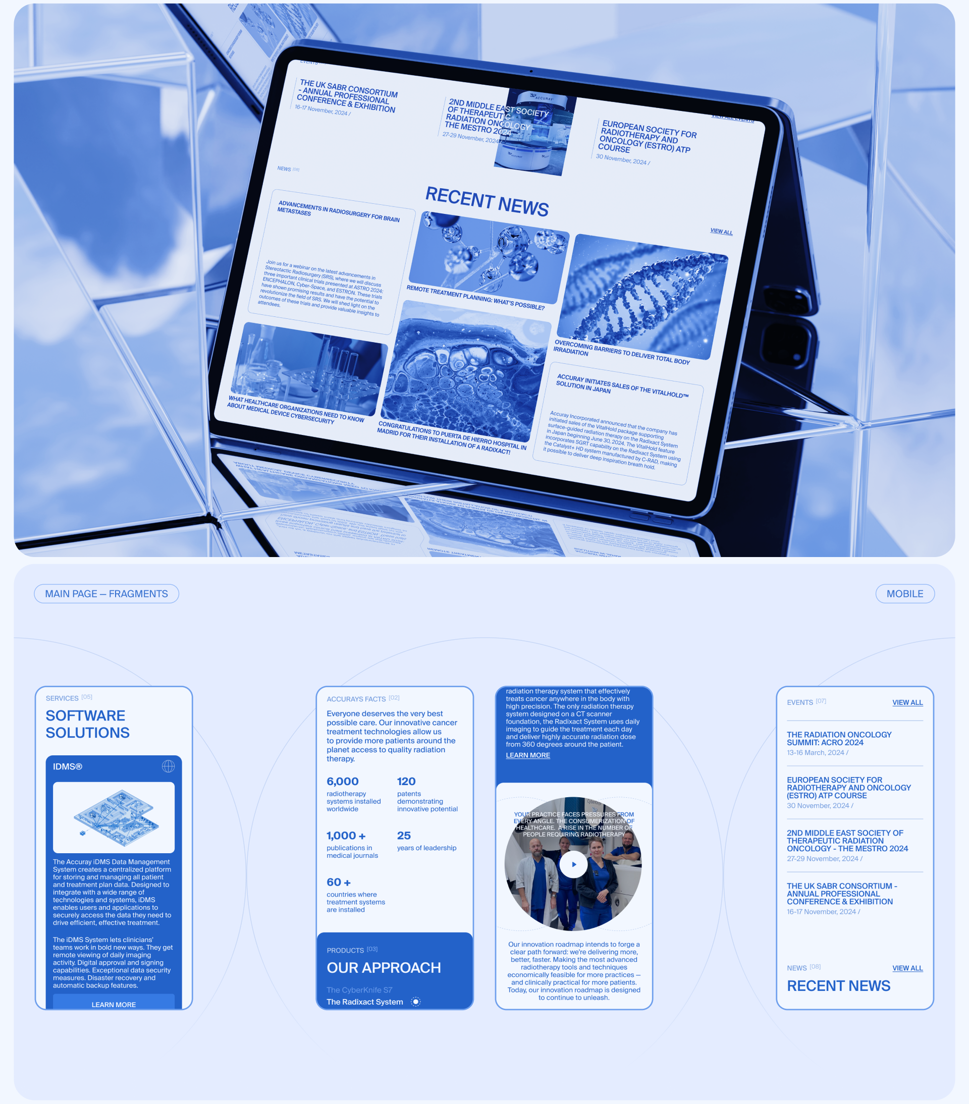 Accuray | Corporate website — Изображение №5 — Интерфейсы, Анимация на Dprofile