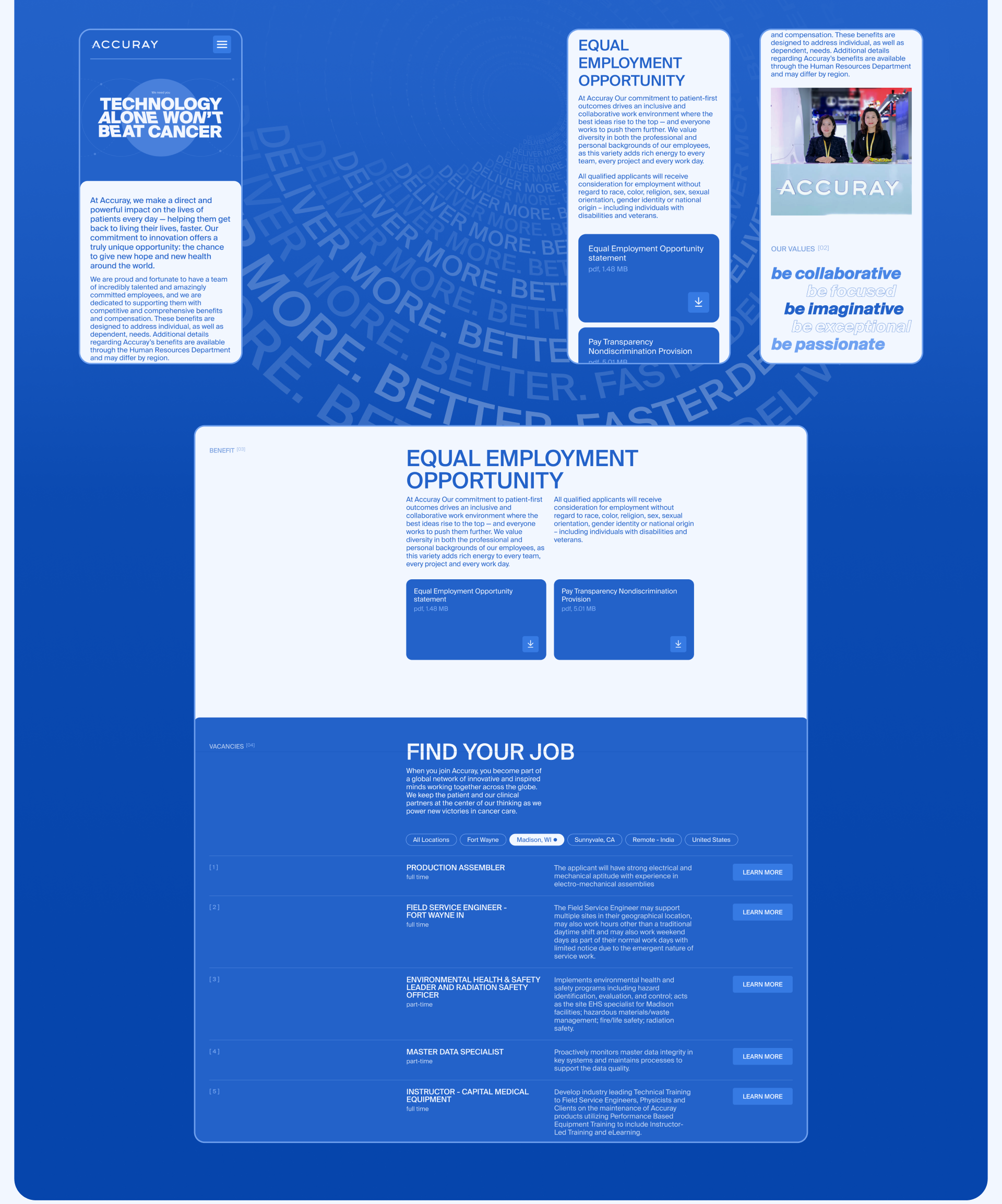 Accuray | Corporate website — Изображение №11 — Интерфейсы, Анимация на Dprofile